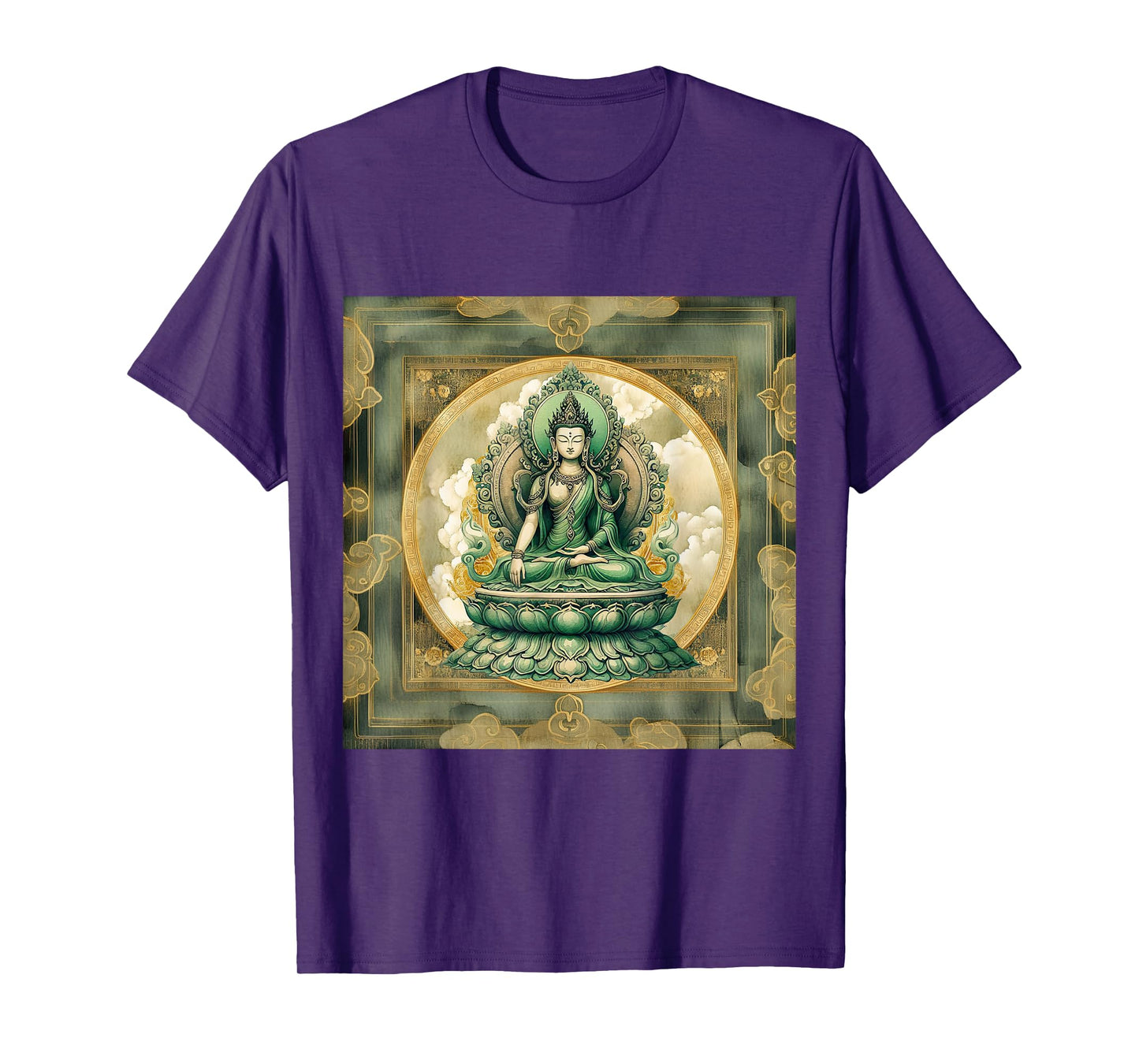 Green Tara Goddess Ancient Tibetan Buddhism T-Shirt