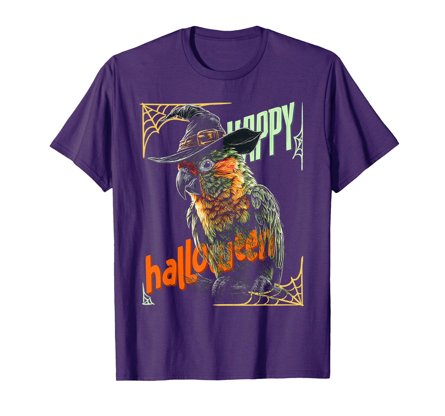 Happy Halloween Costume Parrot Witch Fun T-Shirt