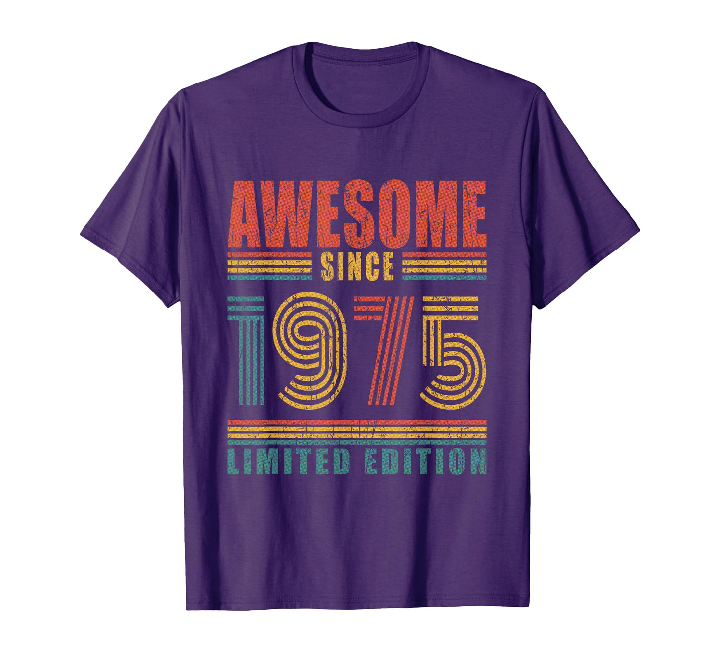 50th Birthday Awesome Since 1975 Vintage 50 Birthday T-Shirt