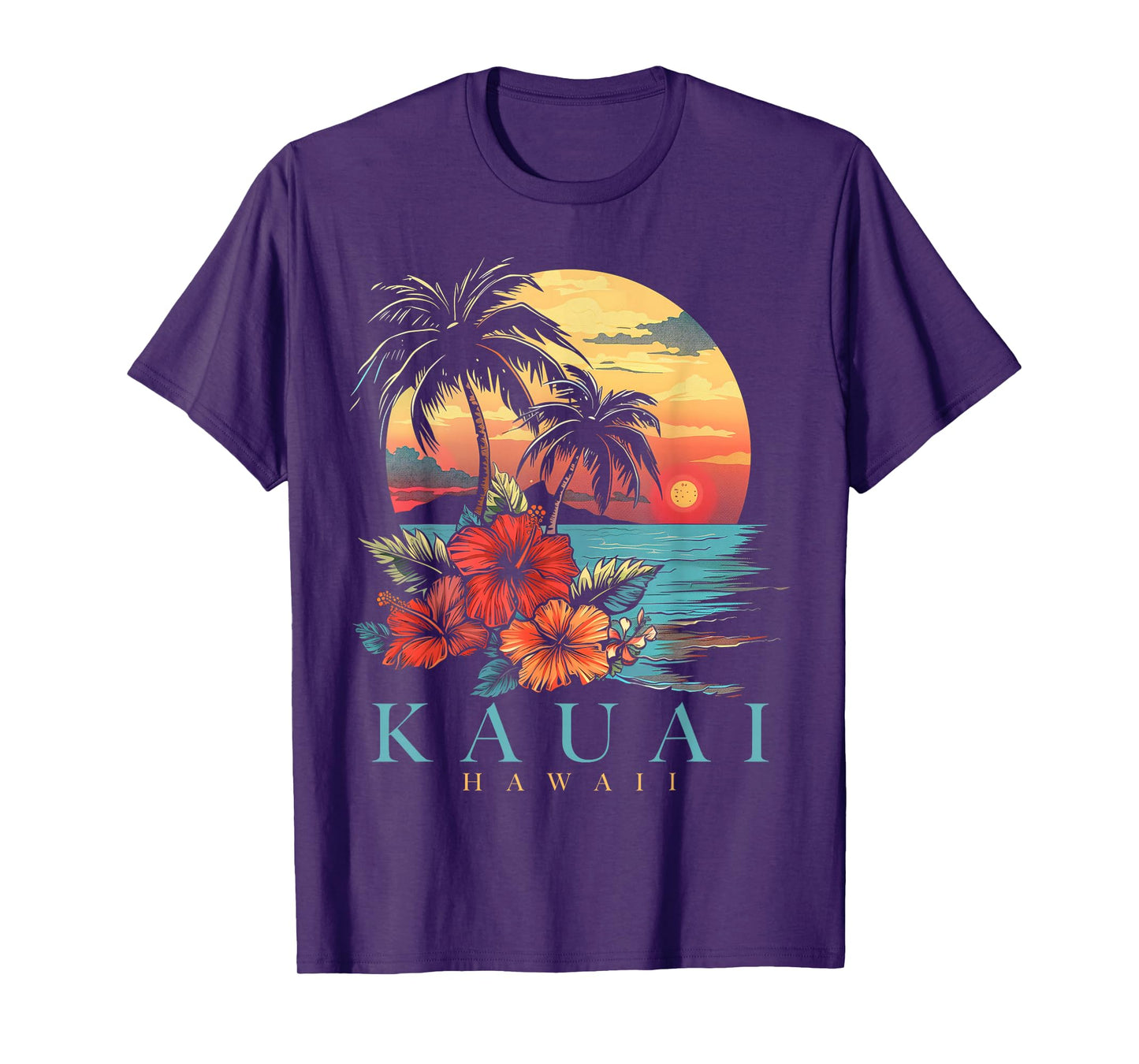 Kauai Hawaii Aloha Hawaiian Surf Surfer Vintage T-Shirt