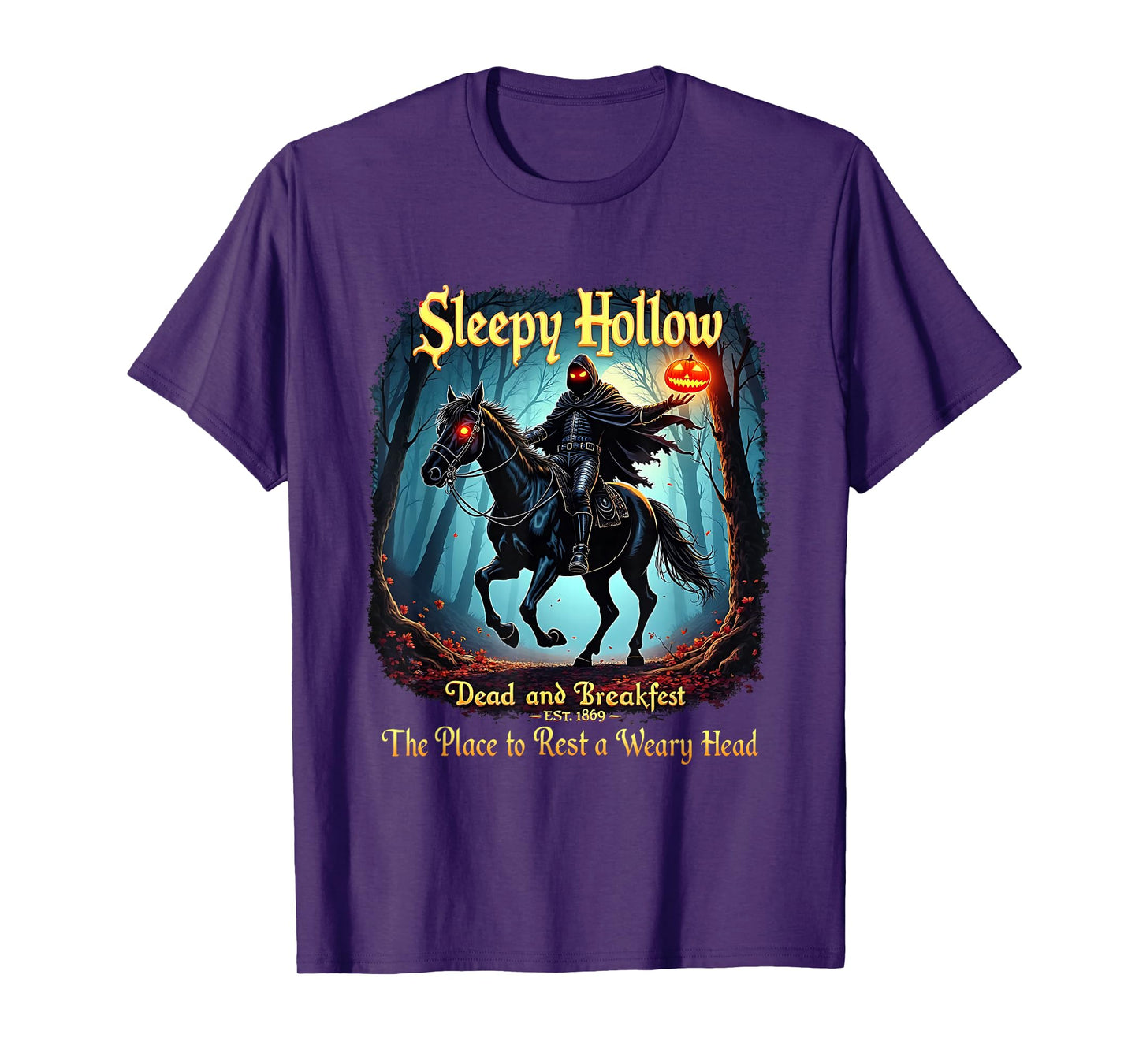 Sleepy Hollow Horseman Halloween Spooky Season Vintage T-Shirt