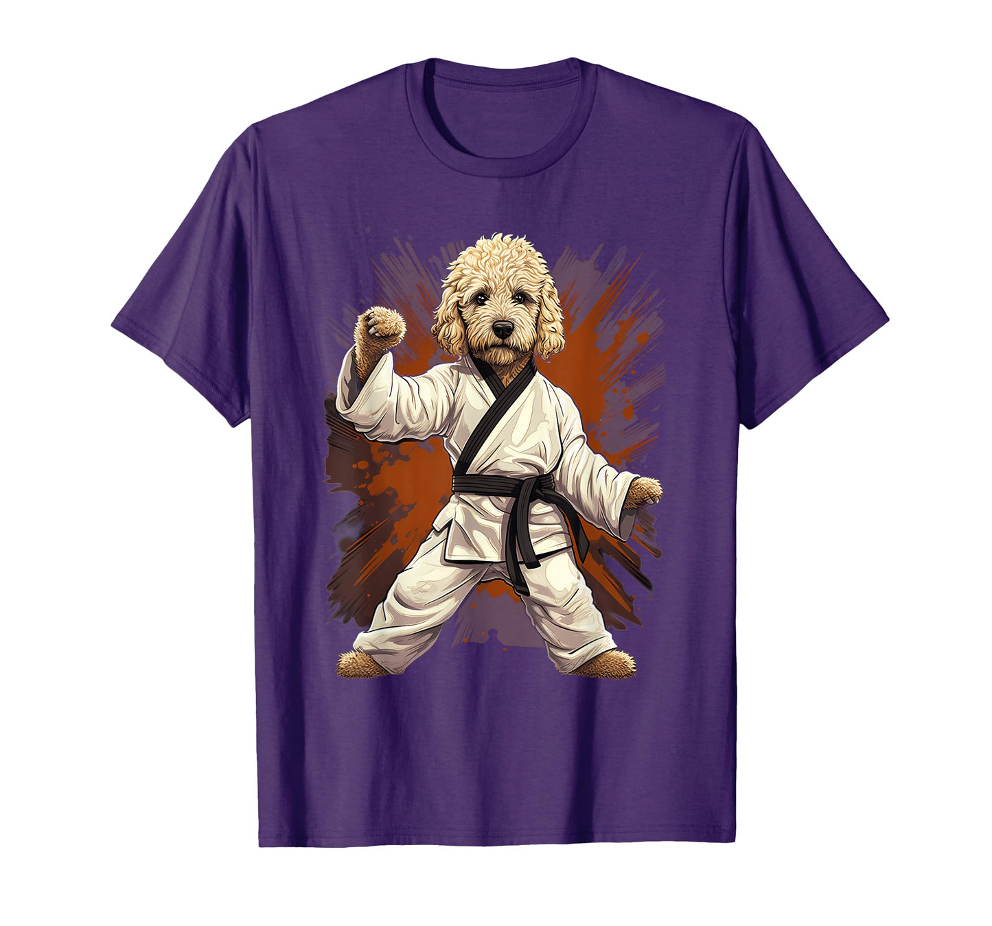 MMA Goldendoodle Dog Karate T-Shirt for Men Women Girls Kids