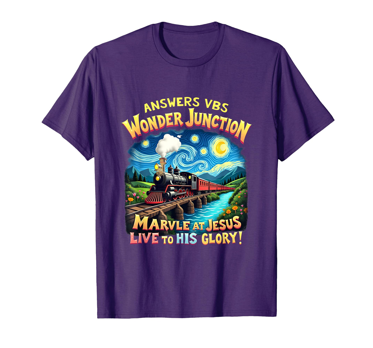 Camp Junction His Glory Jesus VBS 2025 Wonder T-Shirt