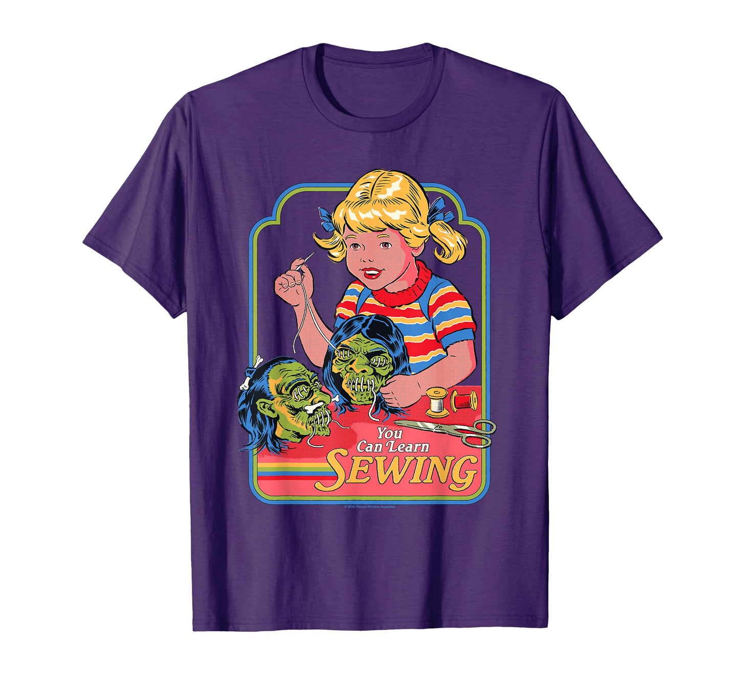 Learn Sewing Sarcastic Retro Vintage Funny Adult Humor T-Shirt
