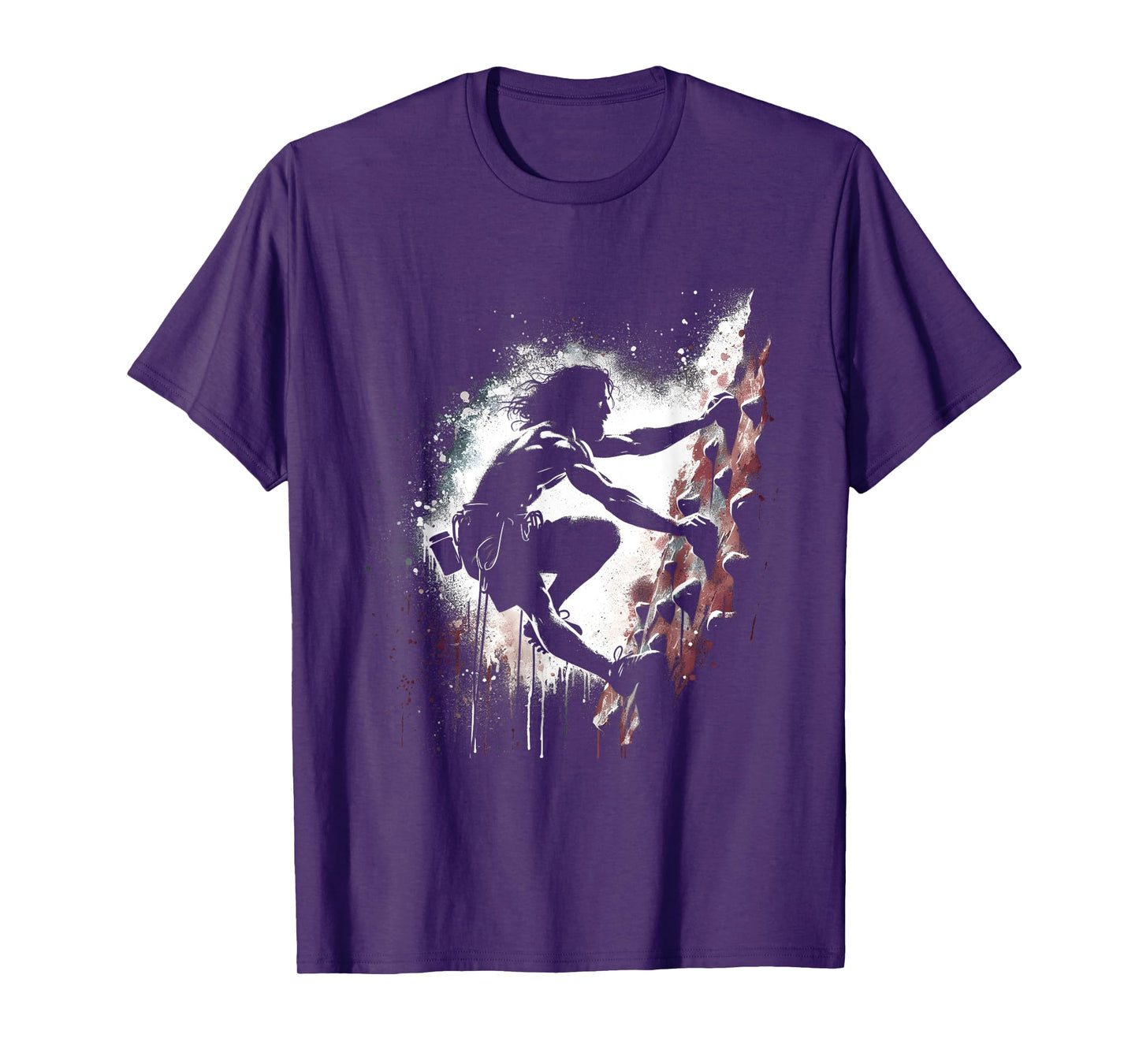 Jesus Rock Climbing - Funny Christian Religious Wall Climber T-Shirt
