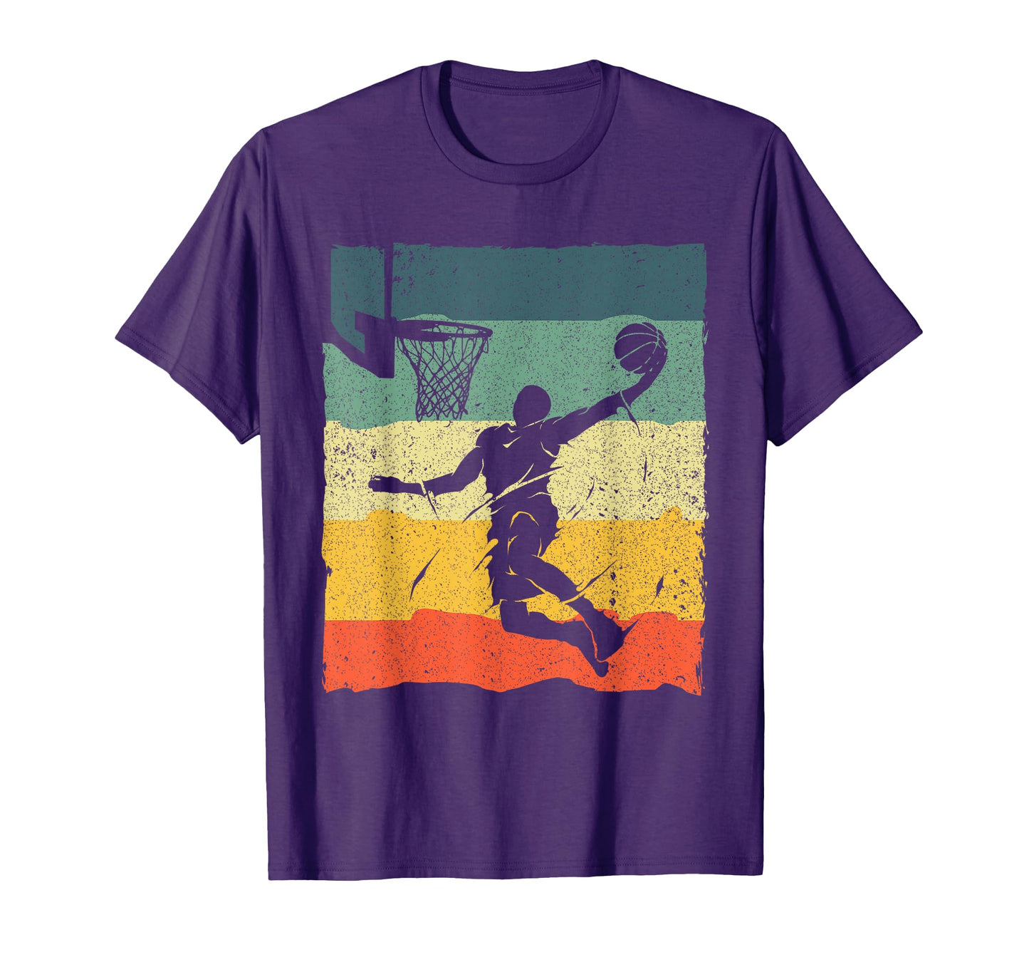 Cool Basketball Art For Men Women Vintage Basketball Player T-Shirt