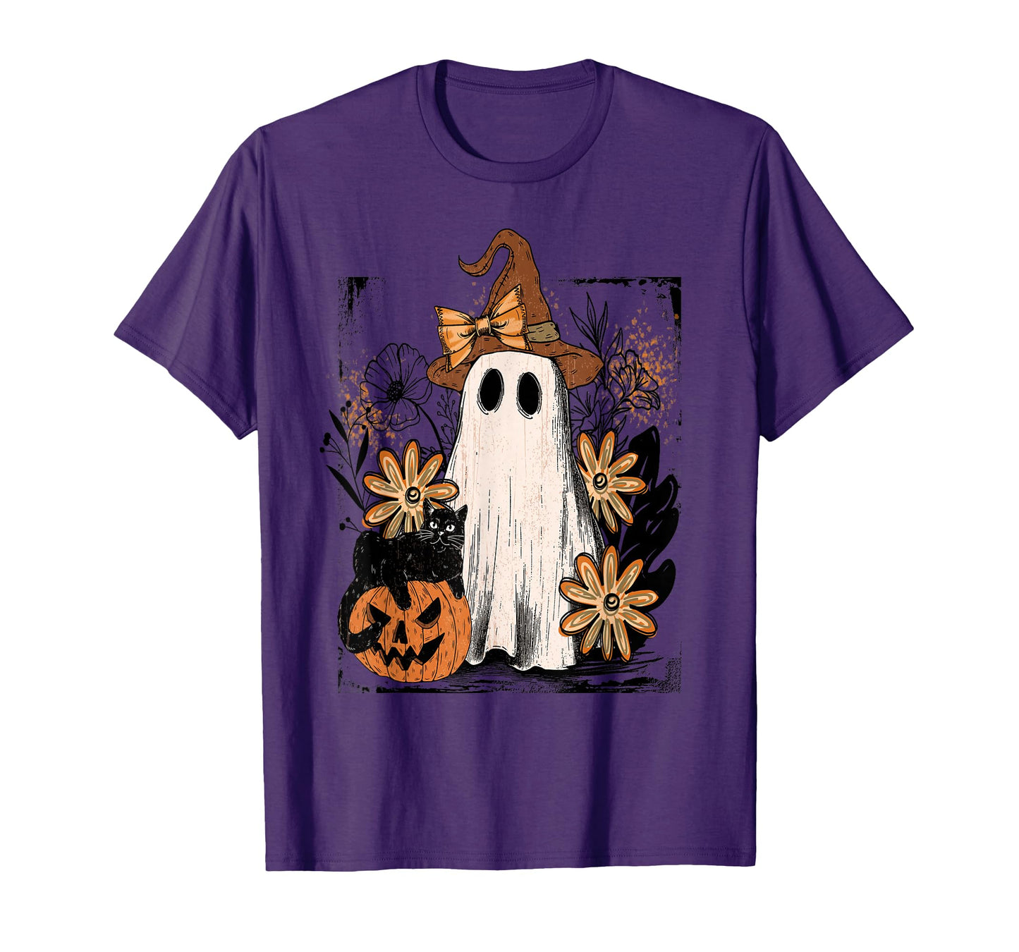 Ghostly Halloween Spirit Witchy Charm T-Shirt