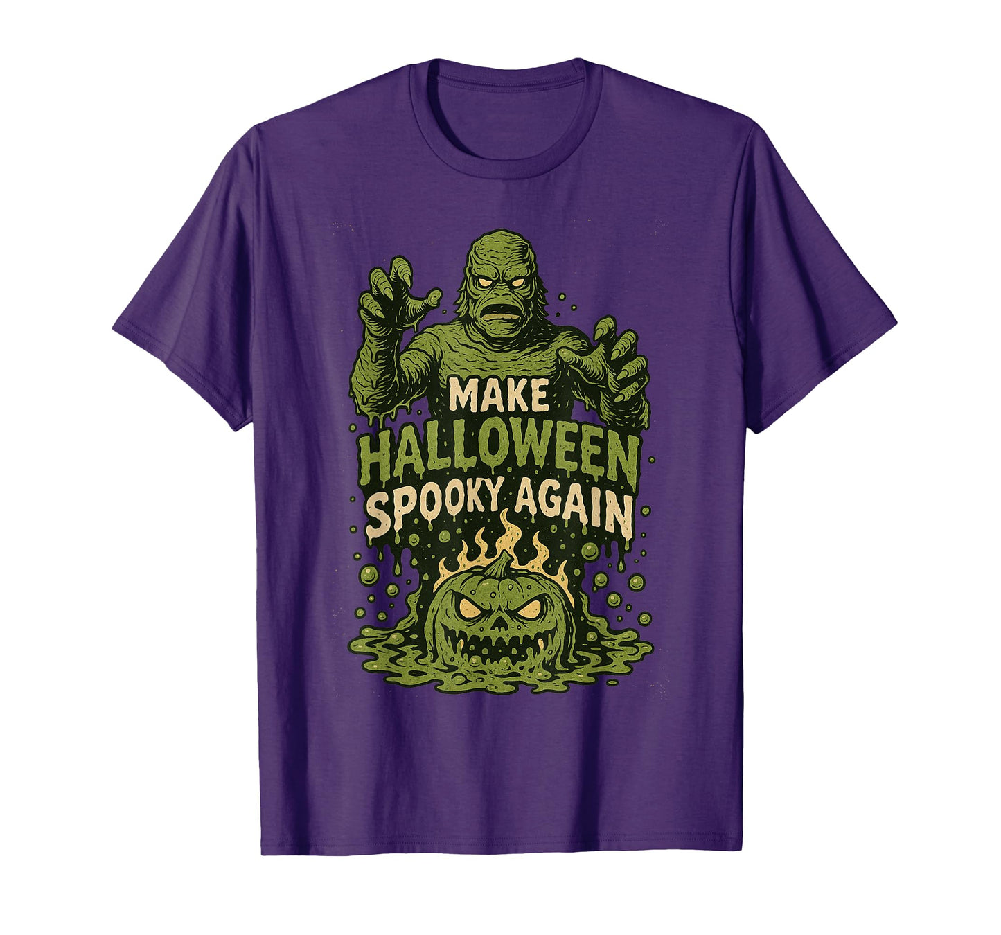 Swamp Monster Make Halloween Spooky Again Halloween Ooze T-Shirt