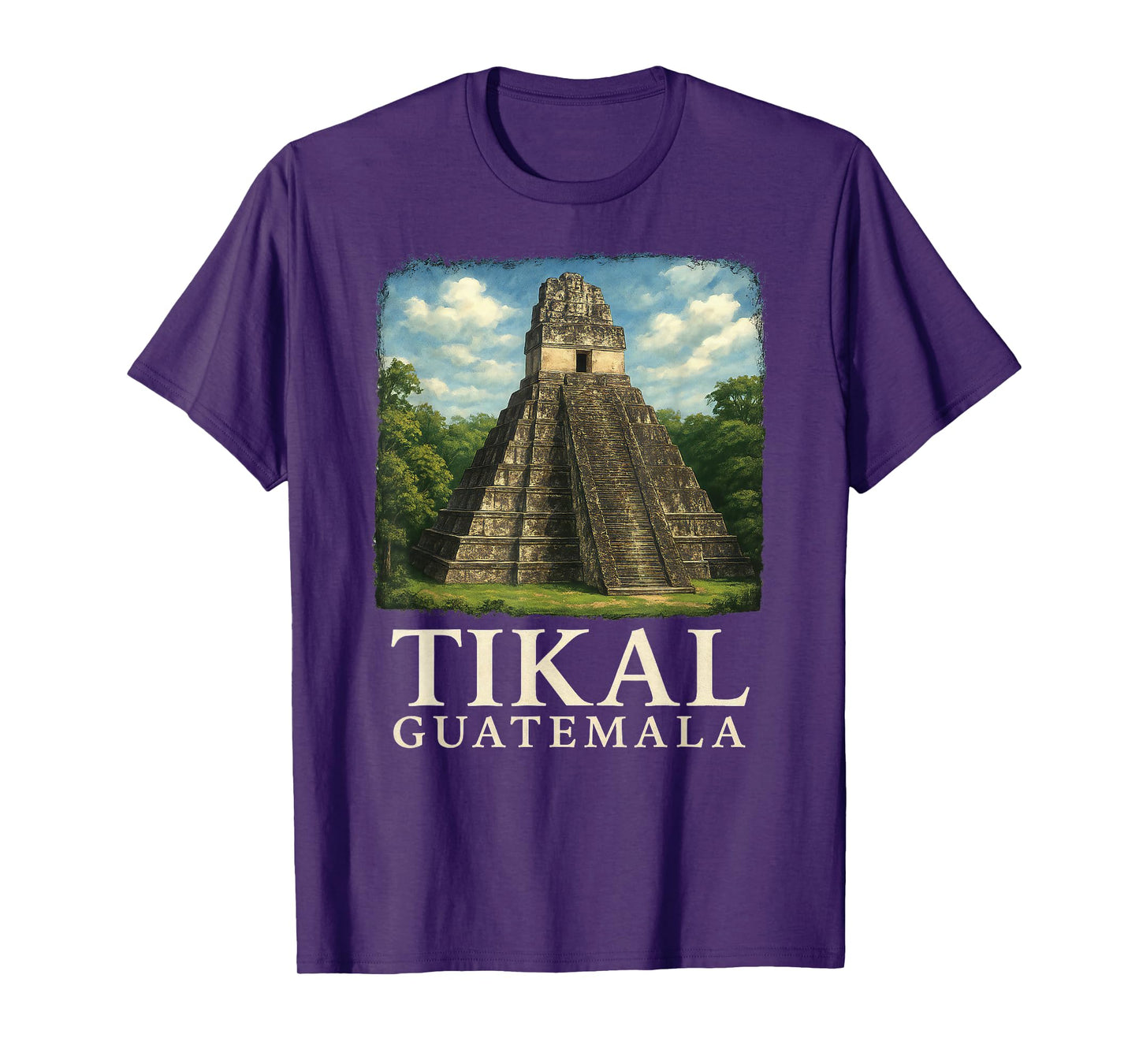 Guatemala Tikal Chapin Atitlan Maya Retro Guate Quetzal 502 T-Shirt