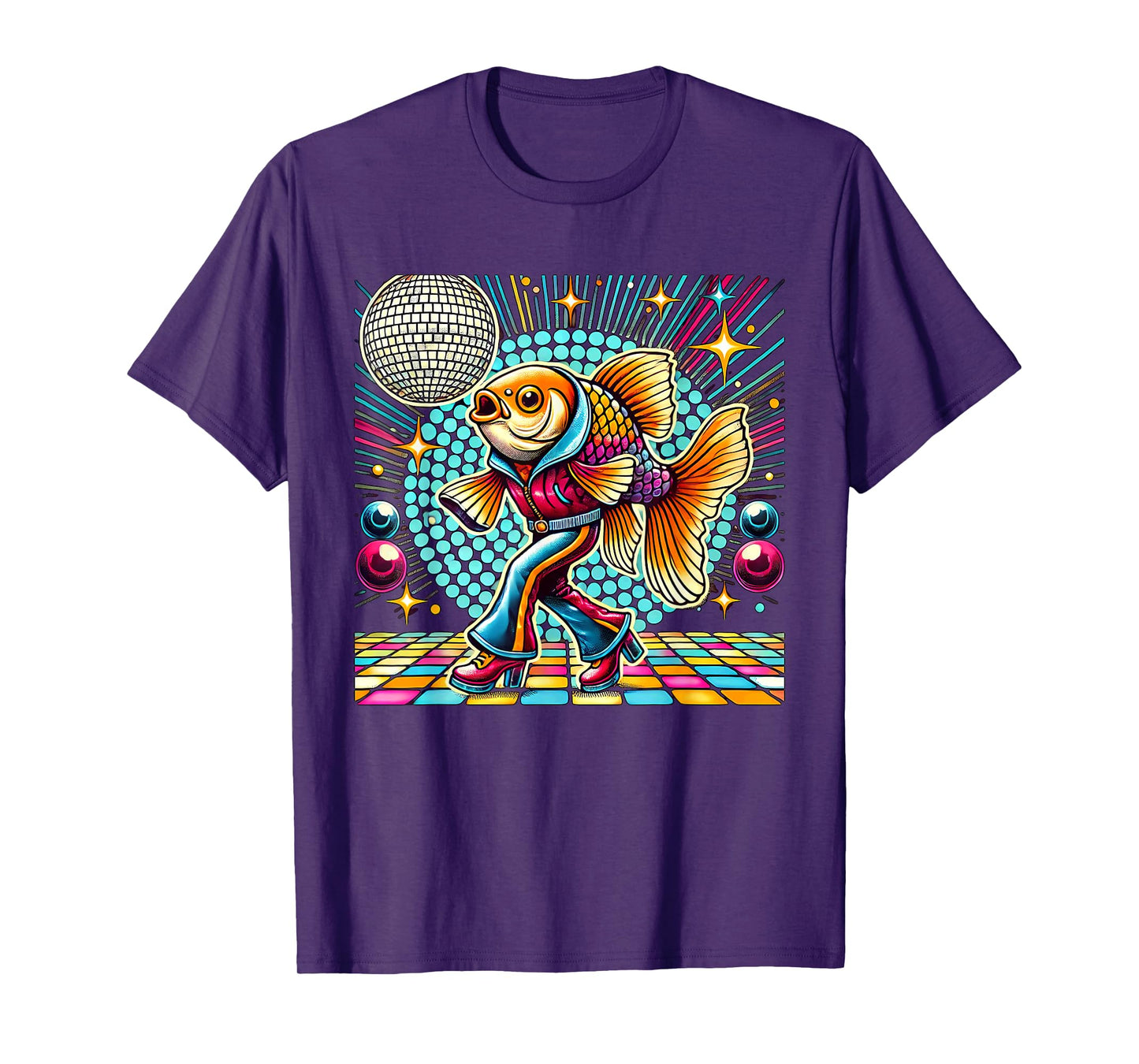 Aesthetic Fish Disco T-Shirt