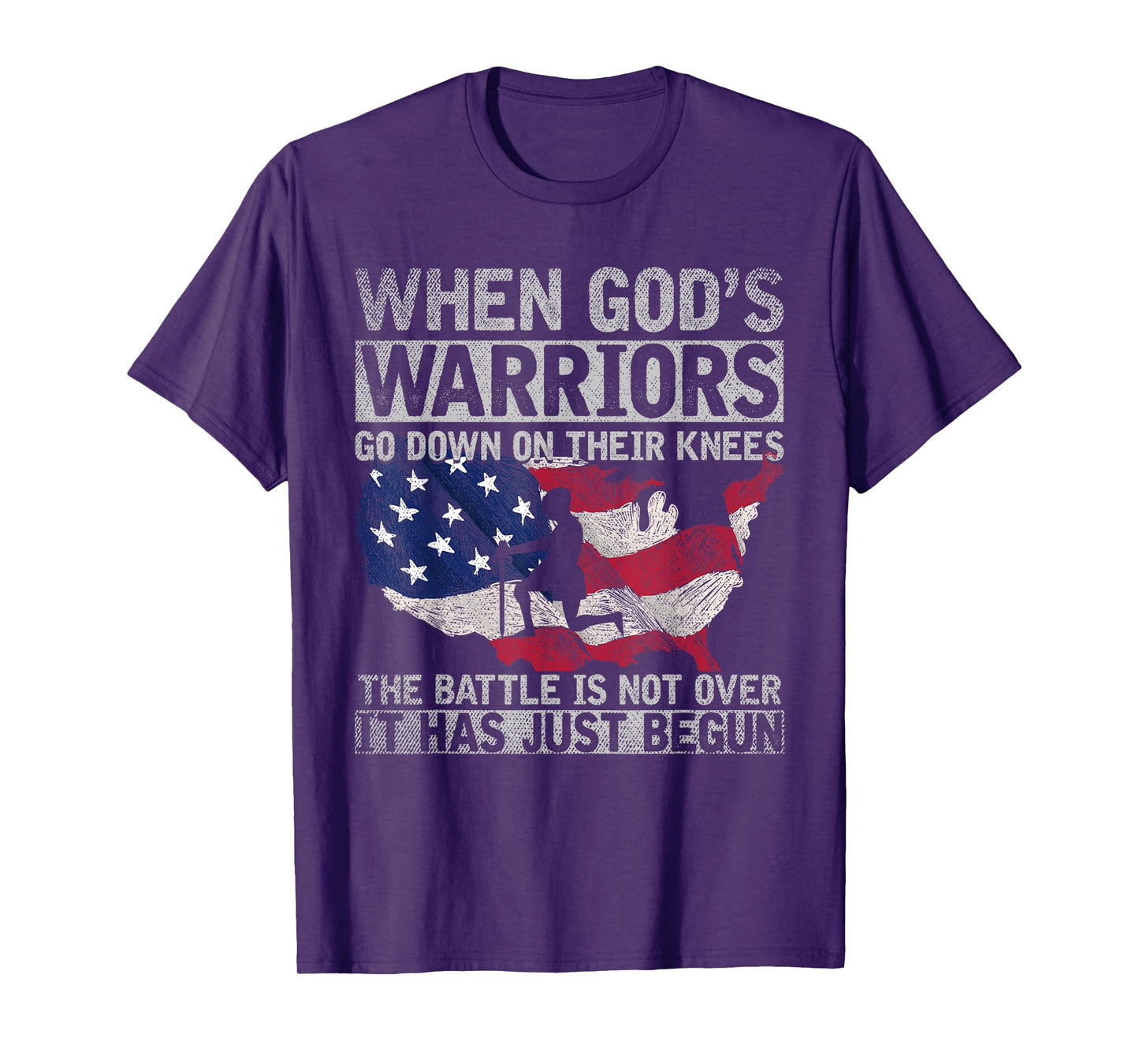 Patriotic Christian Devotee God Christianity US Flag Jesus T-Shirt