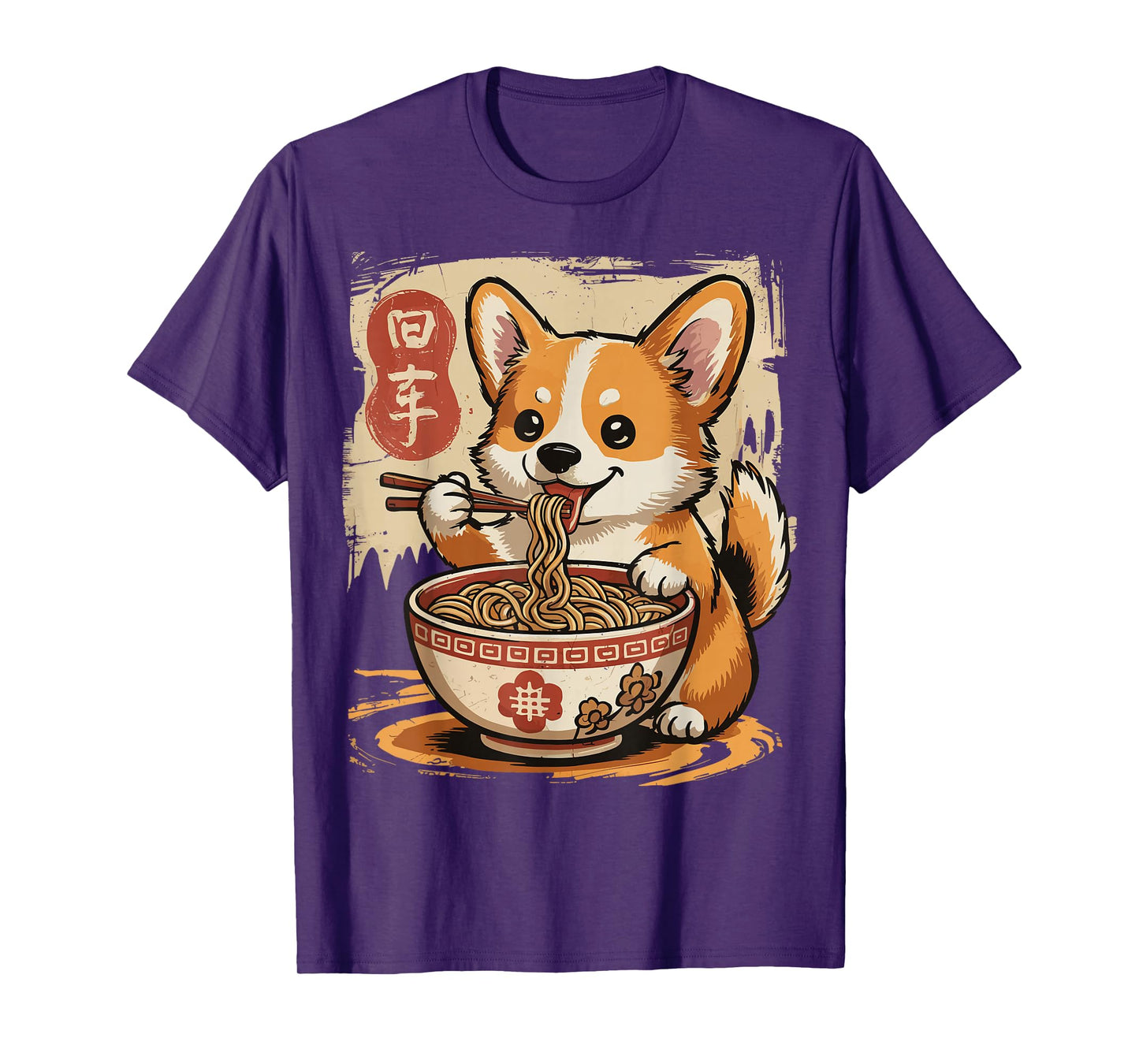 Corgi Eating Ramen T-Shirt