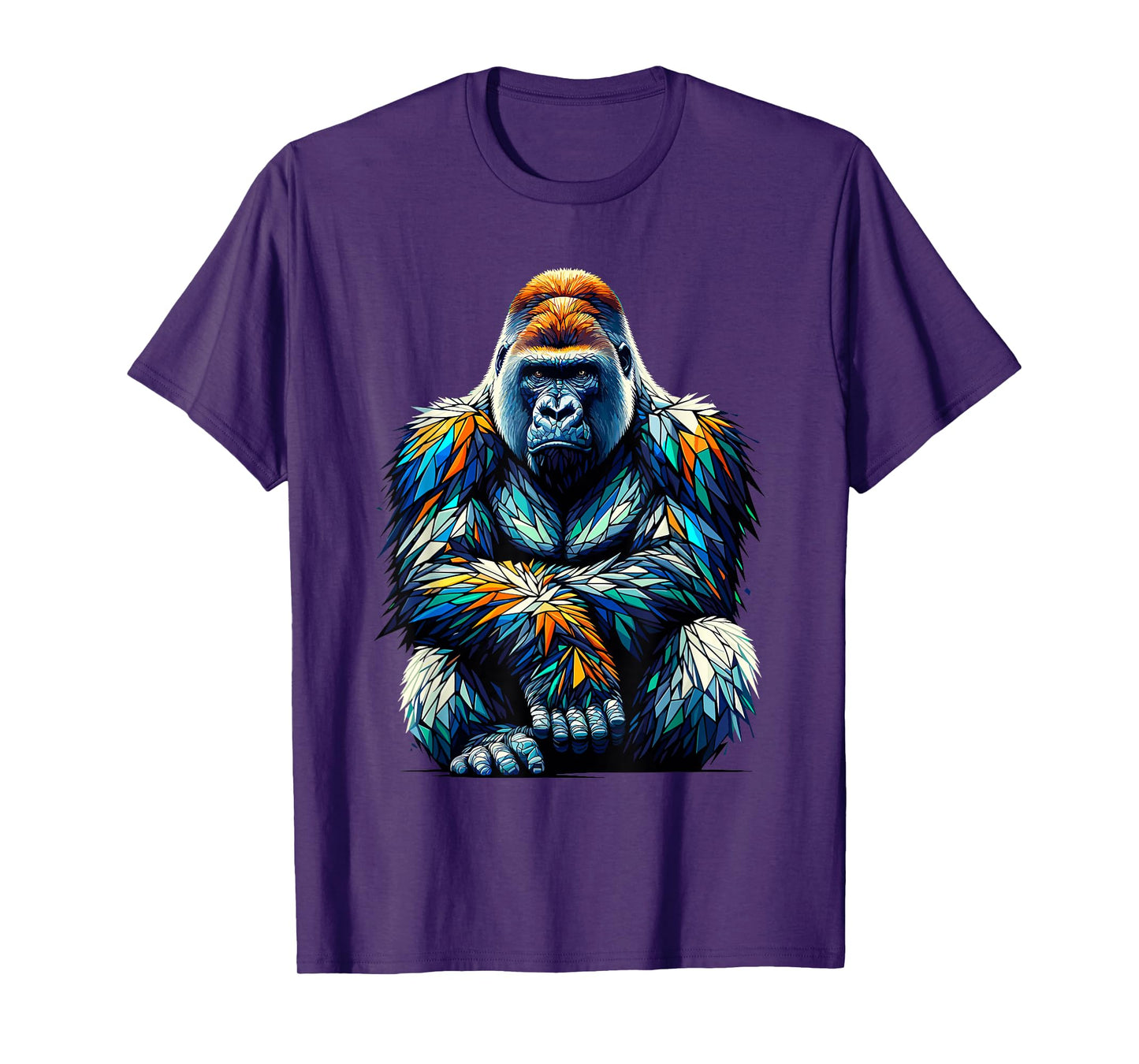 Polygon Art Silverback Gorilla Gorillas T-Shirt