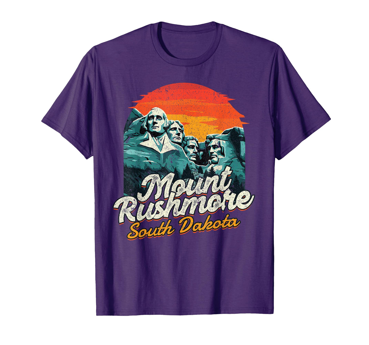 Vintage Mount Rushmore South Dakota National Park Souvenir T-Shirt