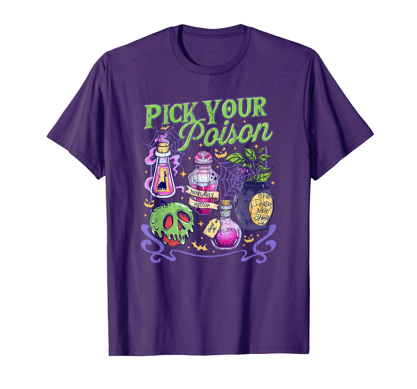 Pick Your Poison, Vintage Princess Halloween, Funny Poison T-Shirt