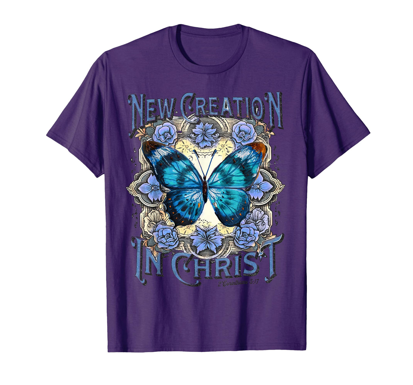 Boho Christian Jesus, Butterfly New Creation In Christ T-Shirt