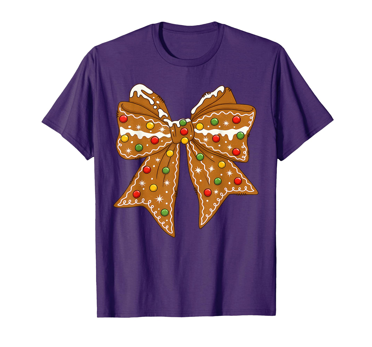 Christmas Gingerbread Coquette Matching Family Xmas Holiday T-Shirt