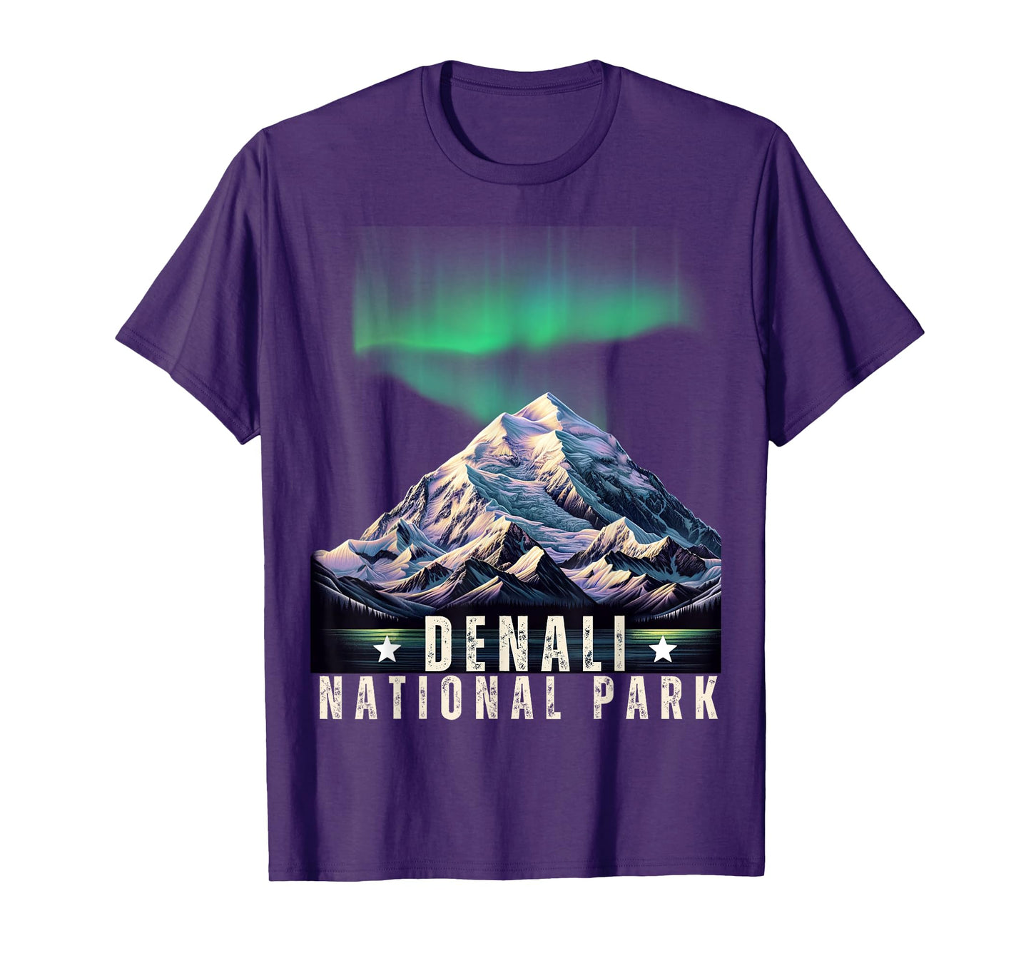 Denali National Park Vintage Alaska Denali Mountain Peak T-Shirt