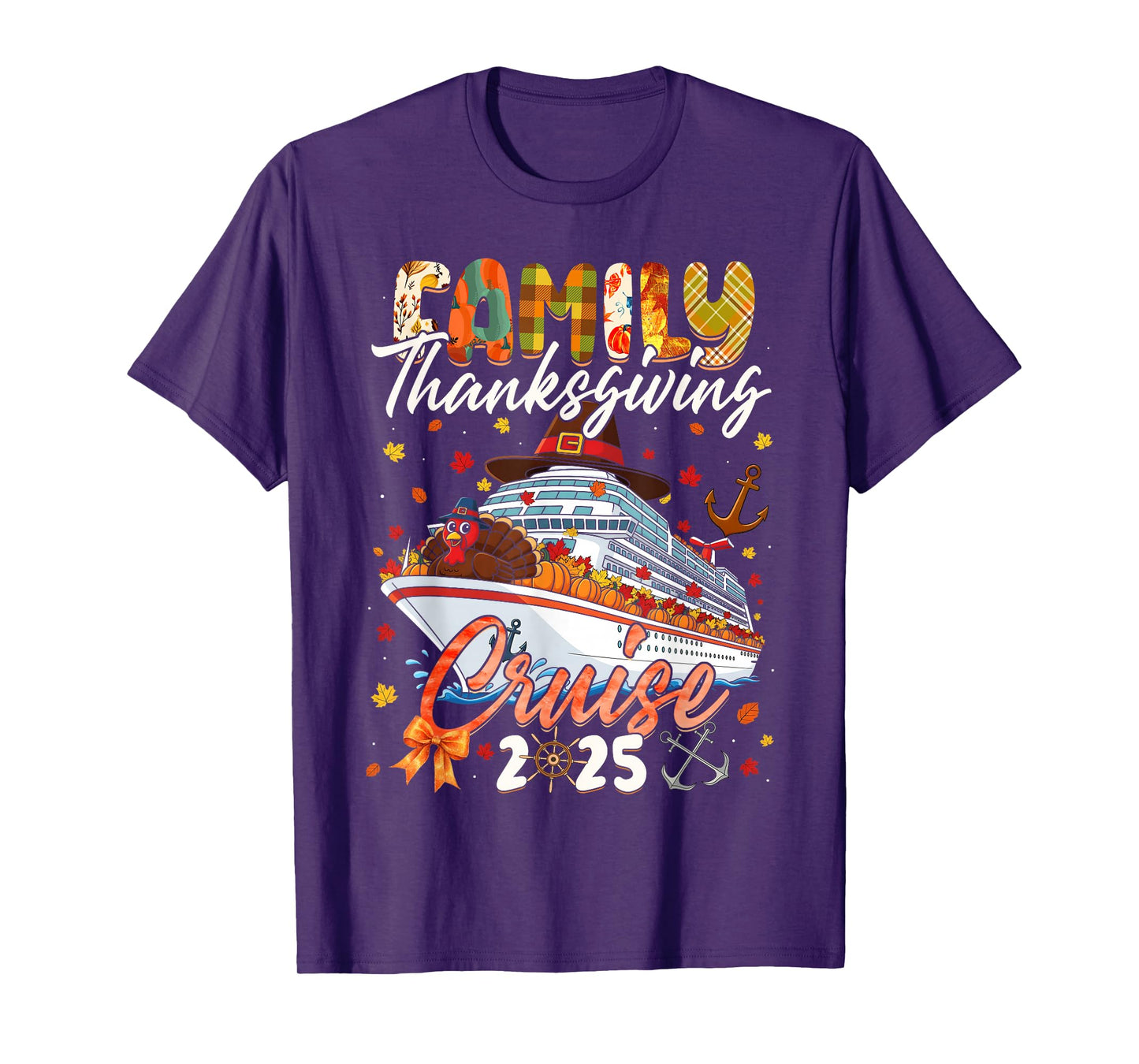 Family Thanksgiving Cruise Squad 2025 Matching Men Women Kid T-Shirt