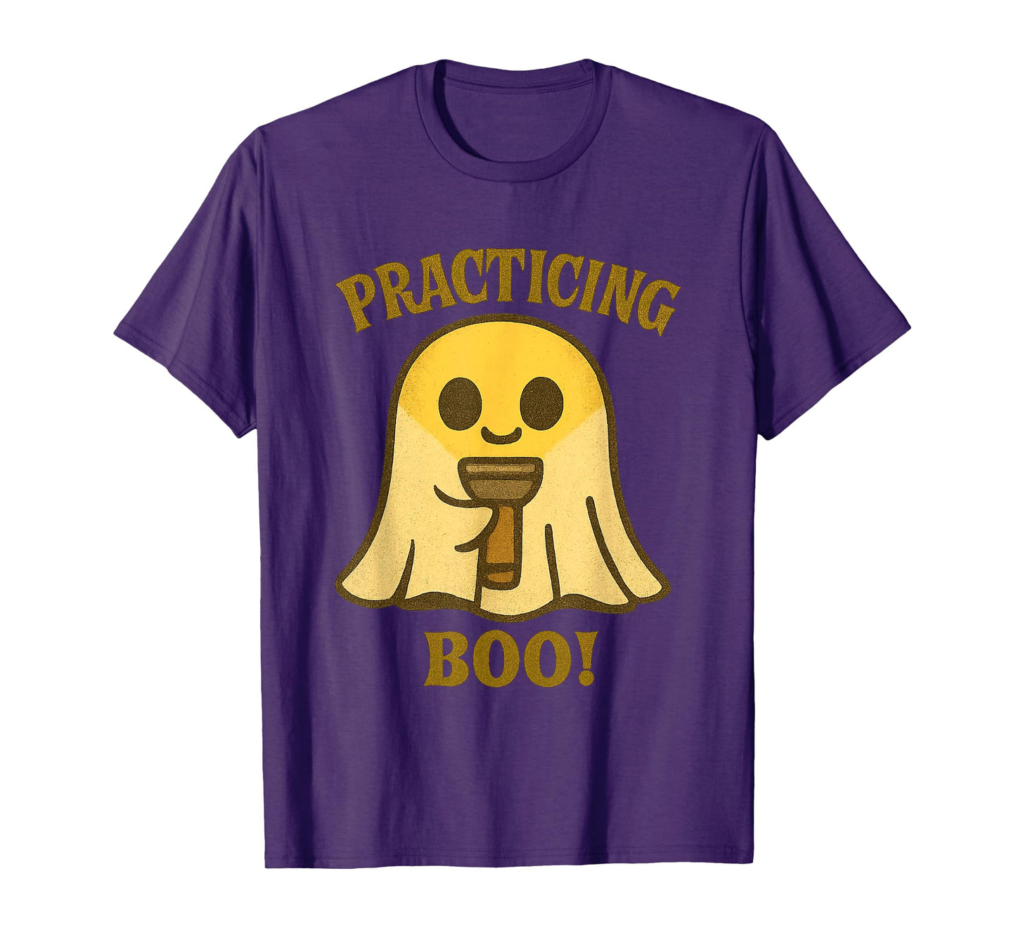 Practicing Boo Ghost Halloween Costume Teens Girls Women Men T-Shirt