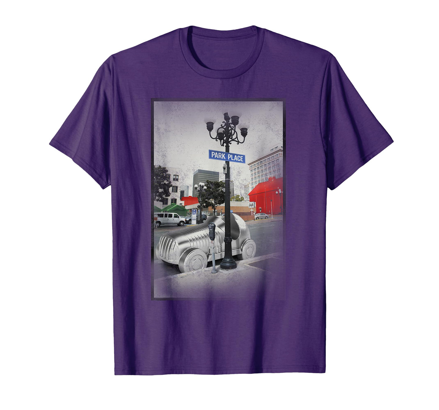 Monopoly Game Piece Car Park Place Vintage Picture Poster T-Shirt