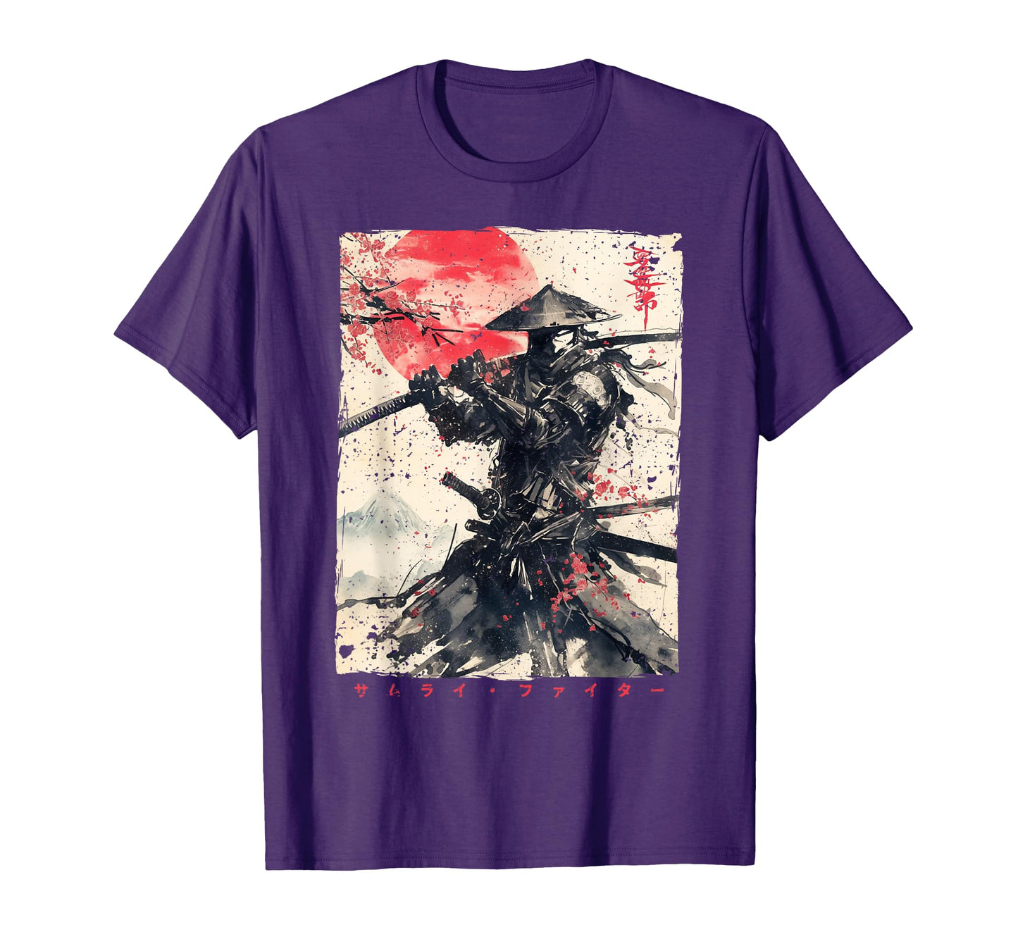 Japan Samurai Warrior Fighter Ukiyo Ink Artwork Samurai T-Shirt