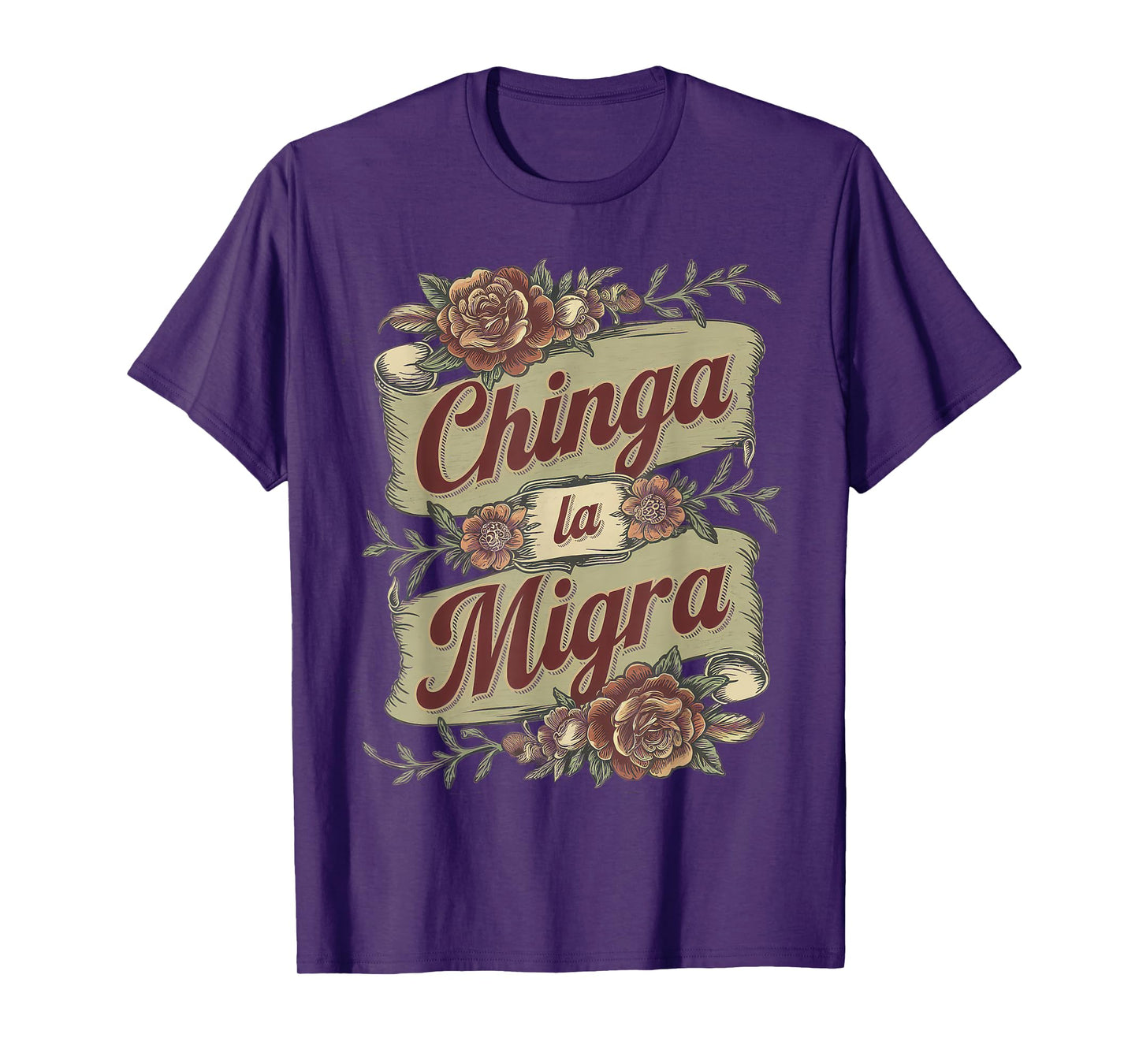 Chinga La Migra Tshirt Men Women 8645 Abolish Ice Retro T-Shirt