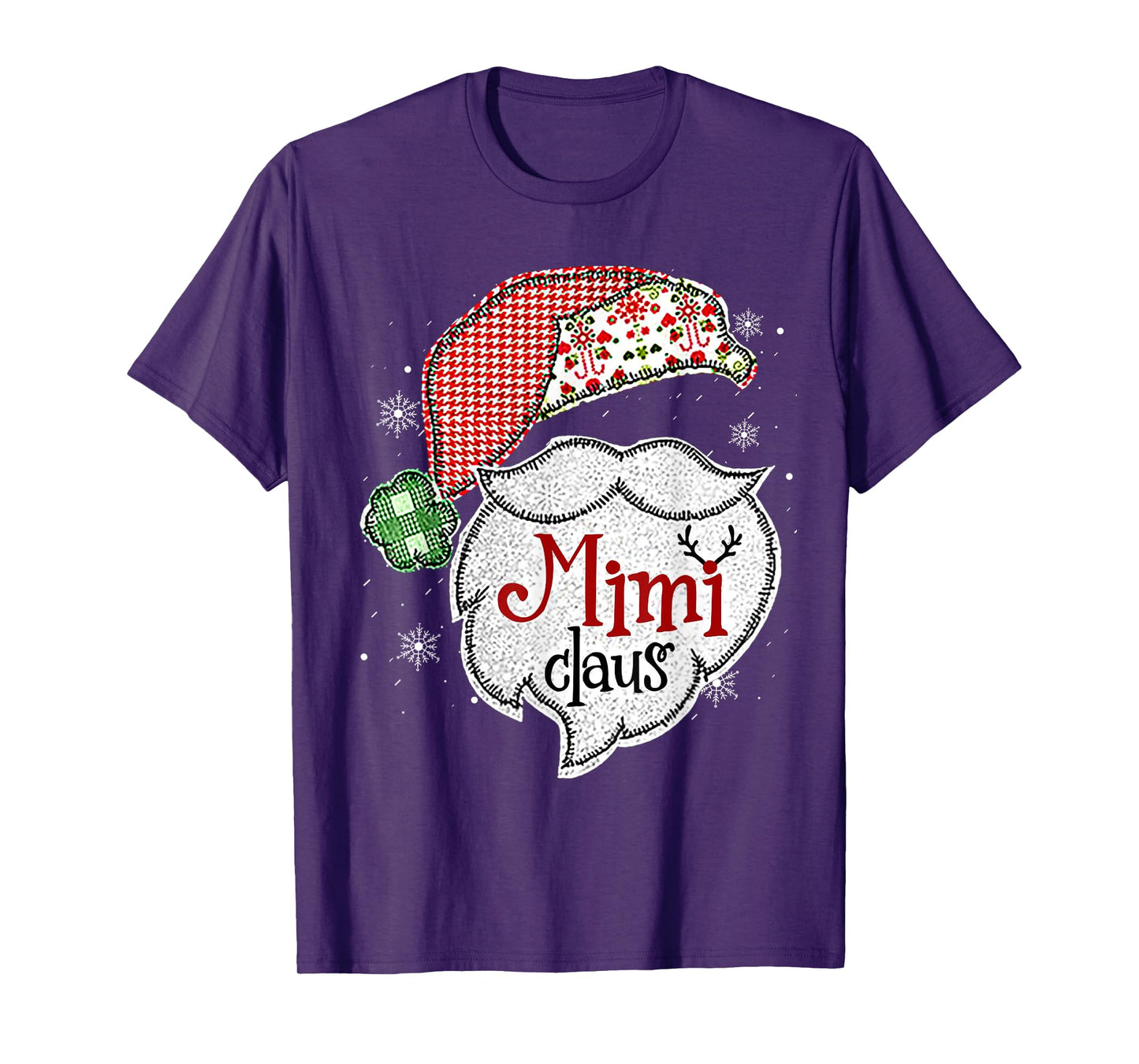Mimi Claus Christmas Lights Pajama Family Matching T-Shirt
