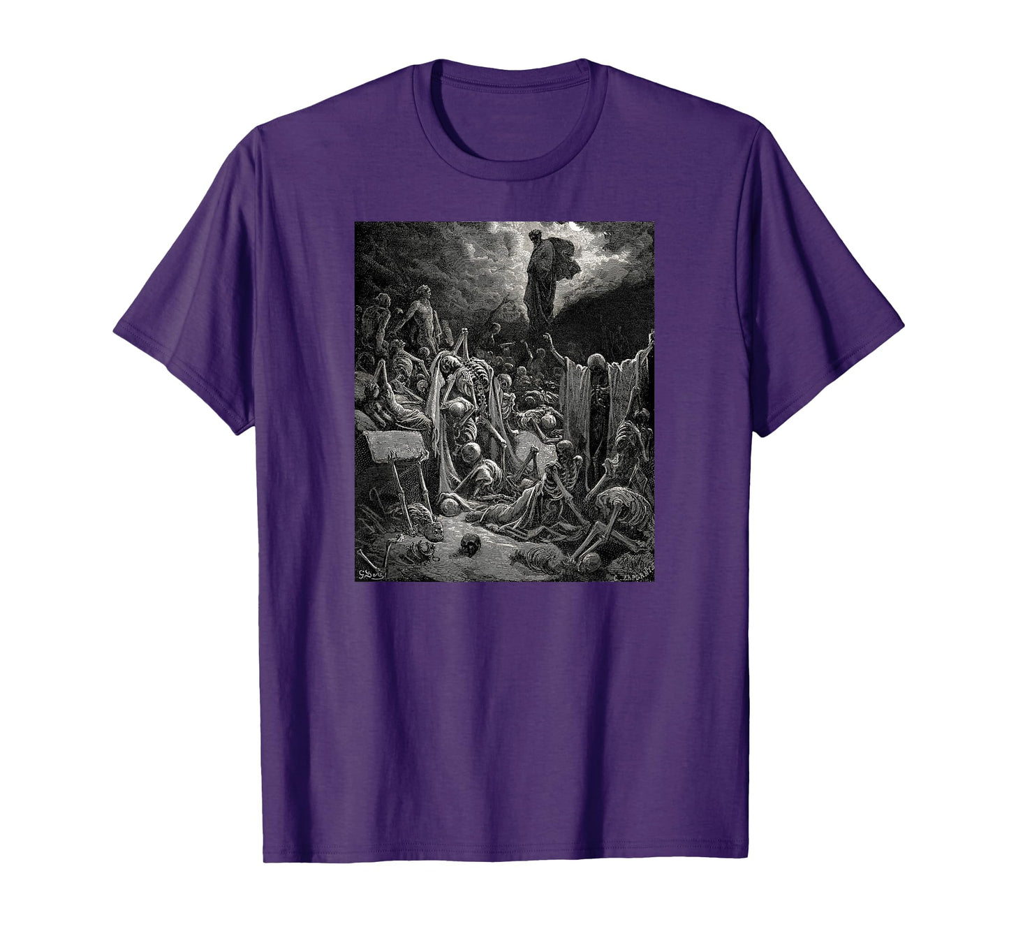 The Vision of the Valley of Dry Bones Gustave Dore T-Shirt