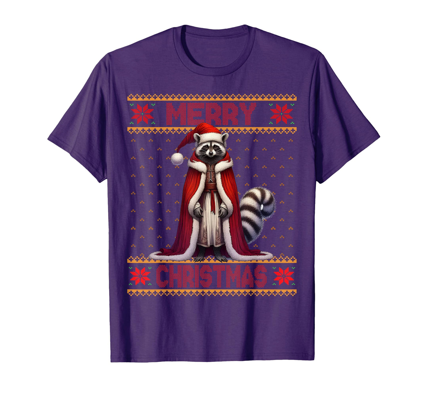 Merry Christmas Raccoon Whisperer X-Mas Ugly Raccoon Lover T-Shirt