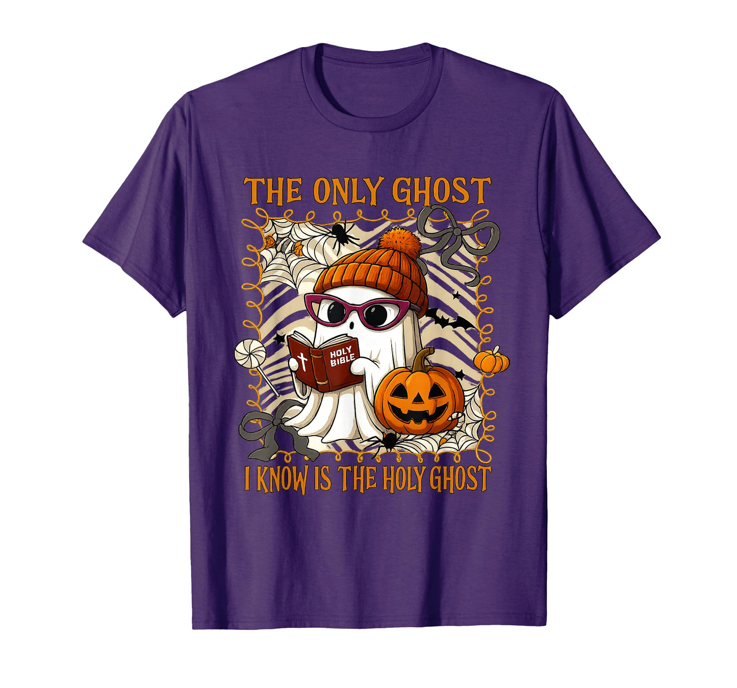 The Only Ghost I Know Is The Holy Ghost Halloween Christian T-Shirt