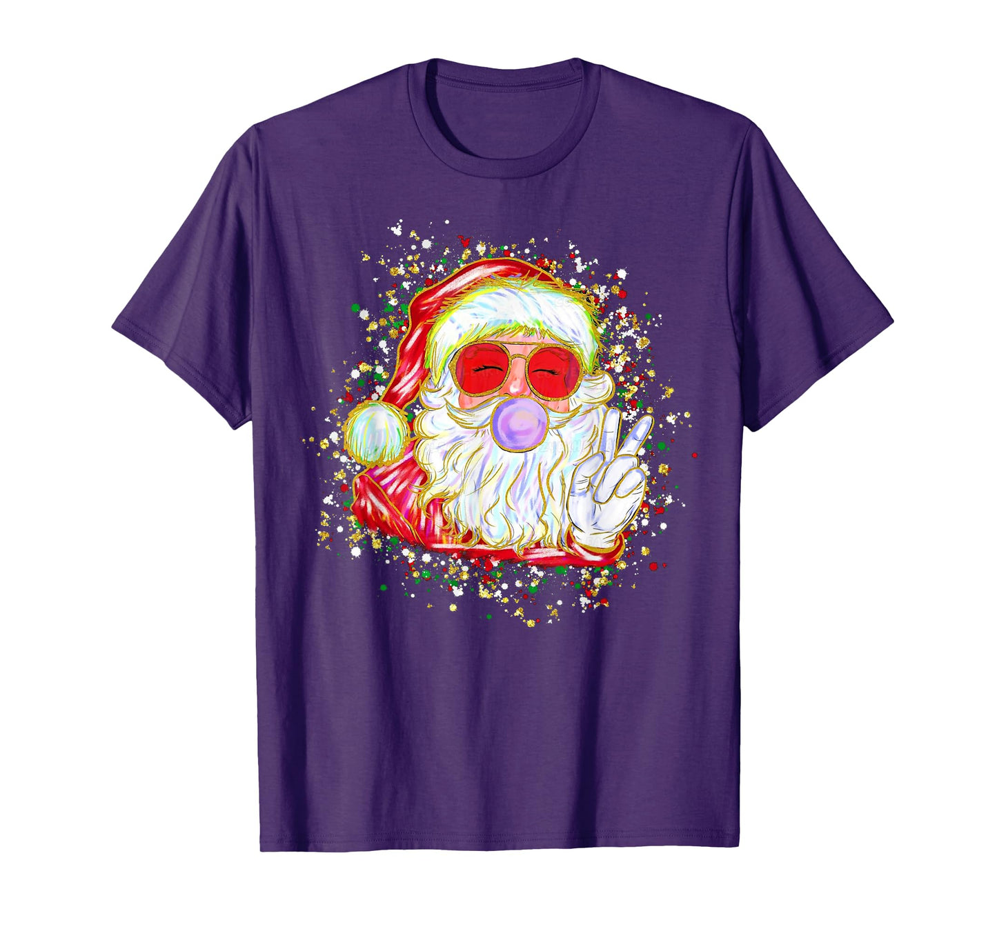 Groovy Santa Claus Bubble Gum Retro Coquette Xmas T-Shirt