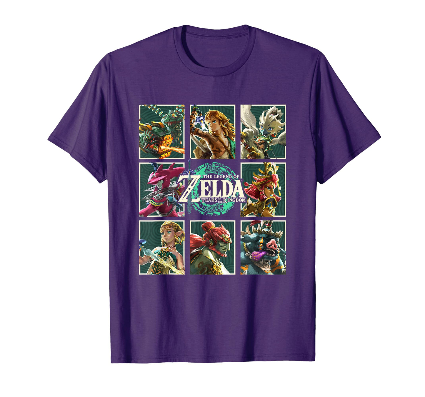 The Legend of Zelda Tears Of The Kingdom Character Boxes T-Shirt