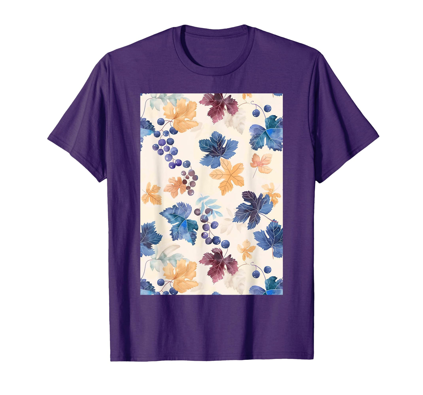 Vintage Pattern Art Grape T-Shirt
