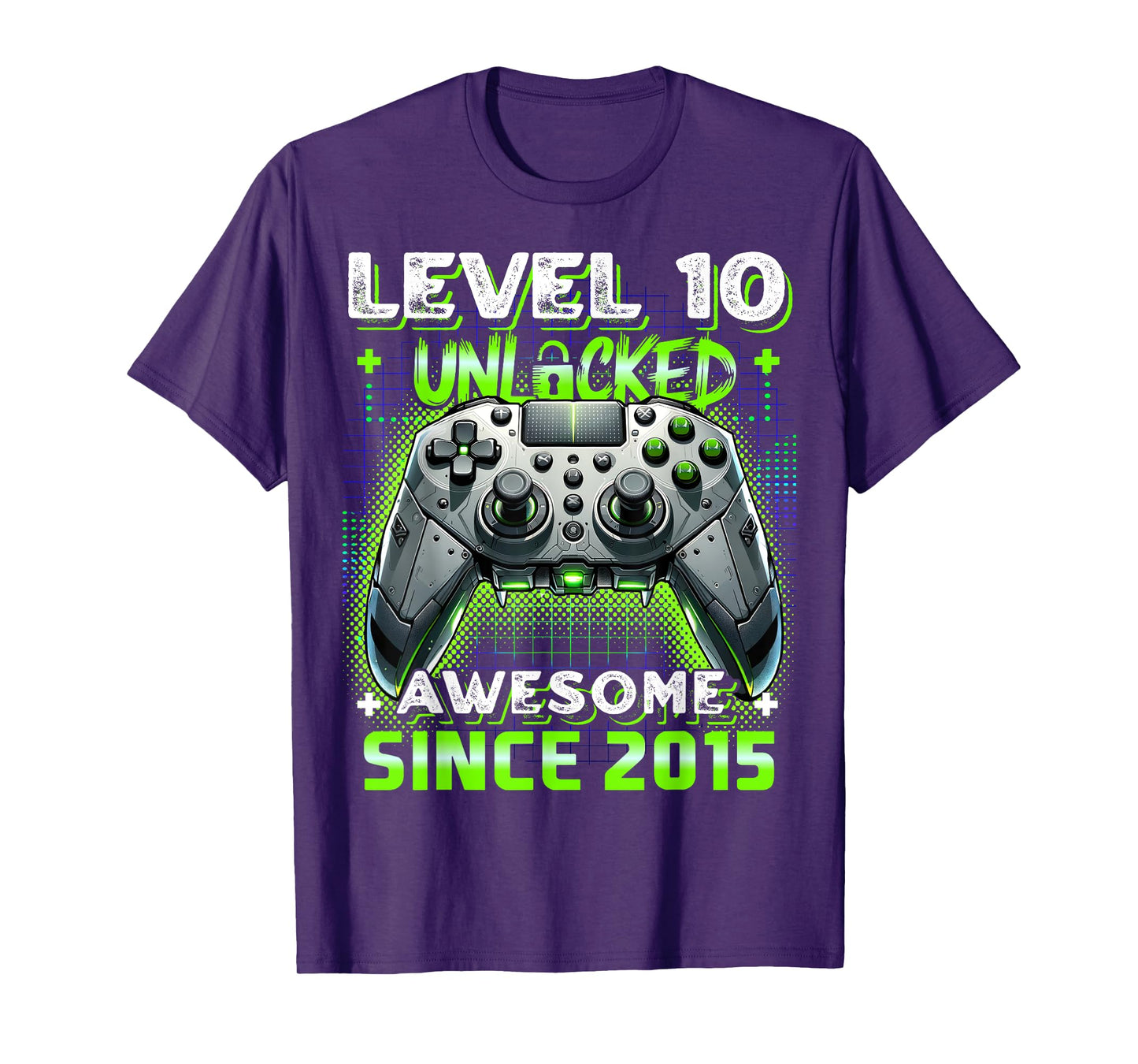 10th Birthday Boy Level 10 Gamer 10 Year Video Game Party T-Shirt
