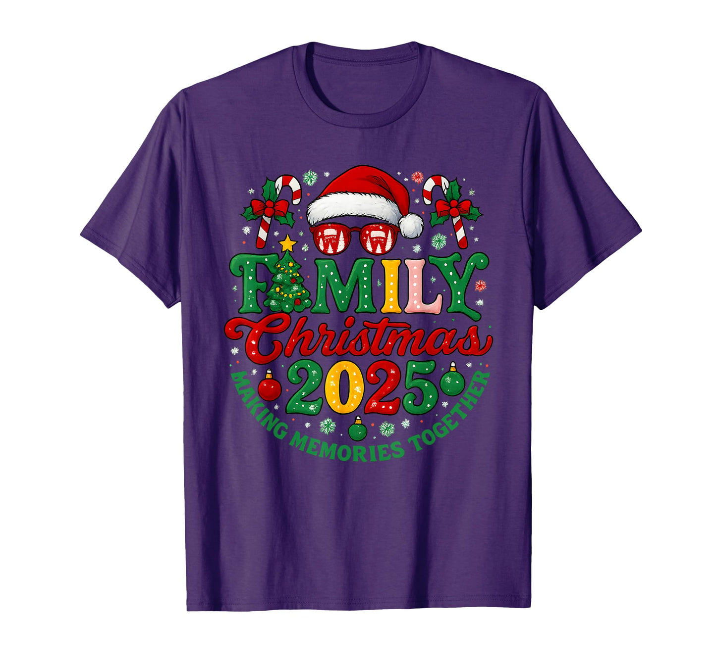 Family Christmas 2025 Christmas Squad Xmas Matching Pajamas T-Shirt