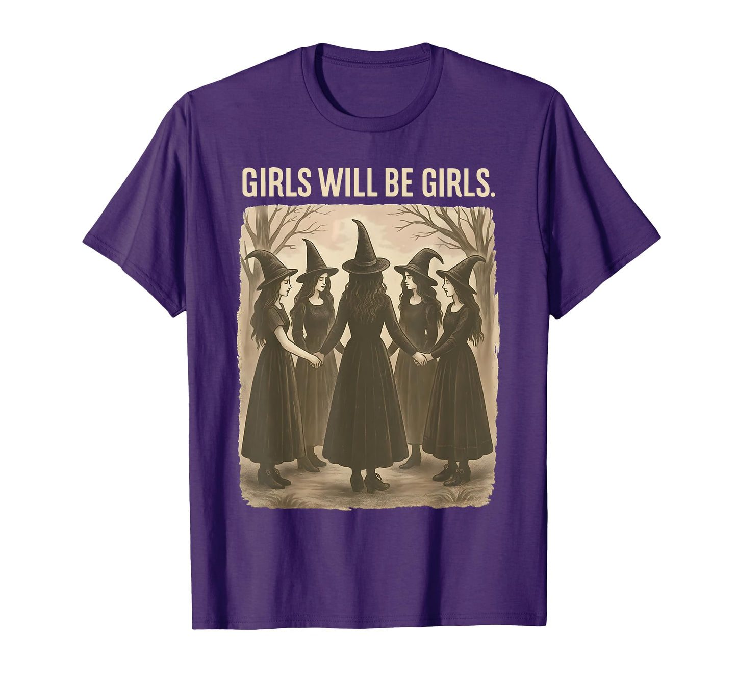 Retro Witchy Halloween Witch T-Shirt
