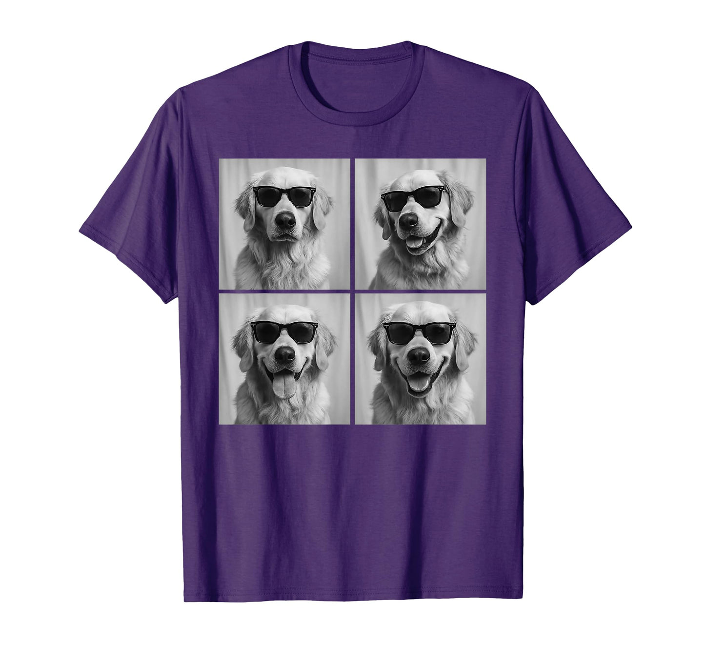 Funny Golden Retriever Lover Cute Golden Dog Photo Booth T-Shirt