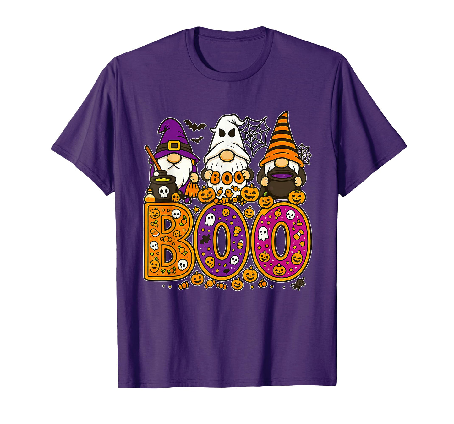Halloween Boo Gnomes Cute Ghost Witch Pumpkins Fun Costume T-Shirt