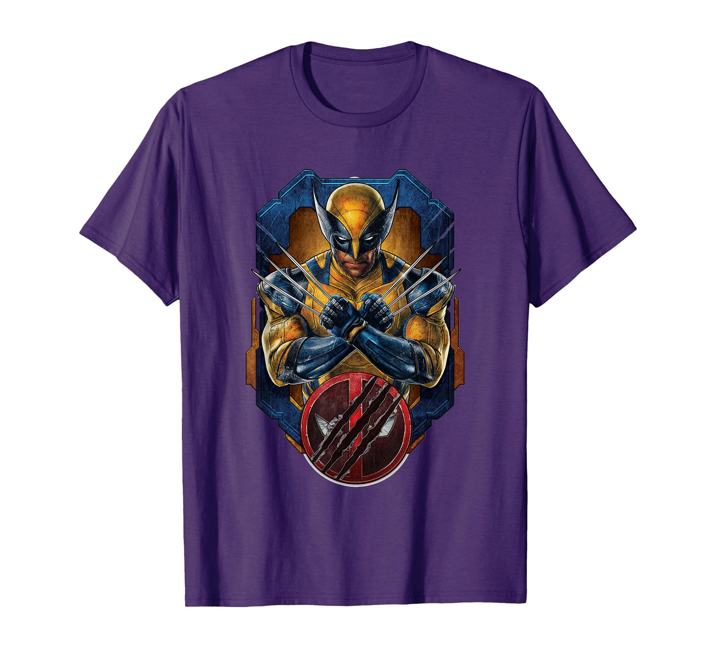 Marvel Studios Deadpool & Wolverine X-Pose and Slashed Logo T-Shirt