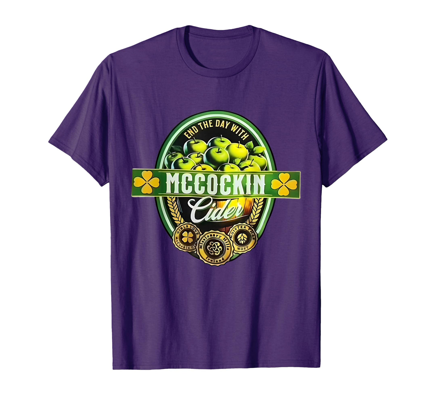 Vintage Maccockin Cider Funny St Patrick's Day T-Shirt