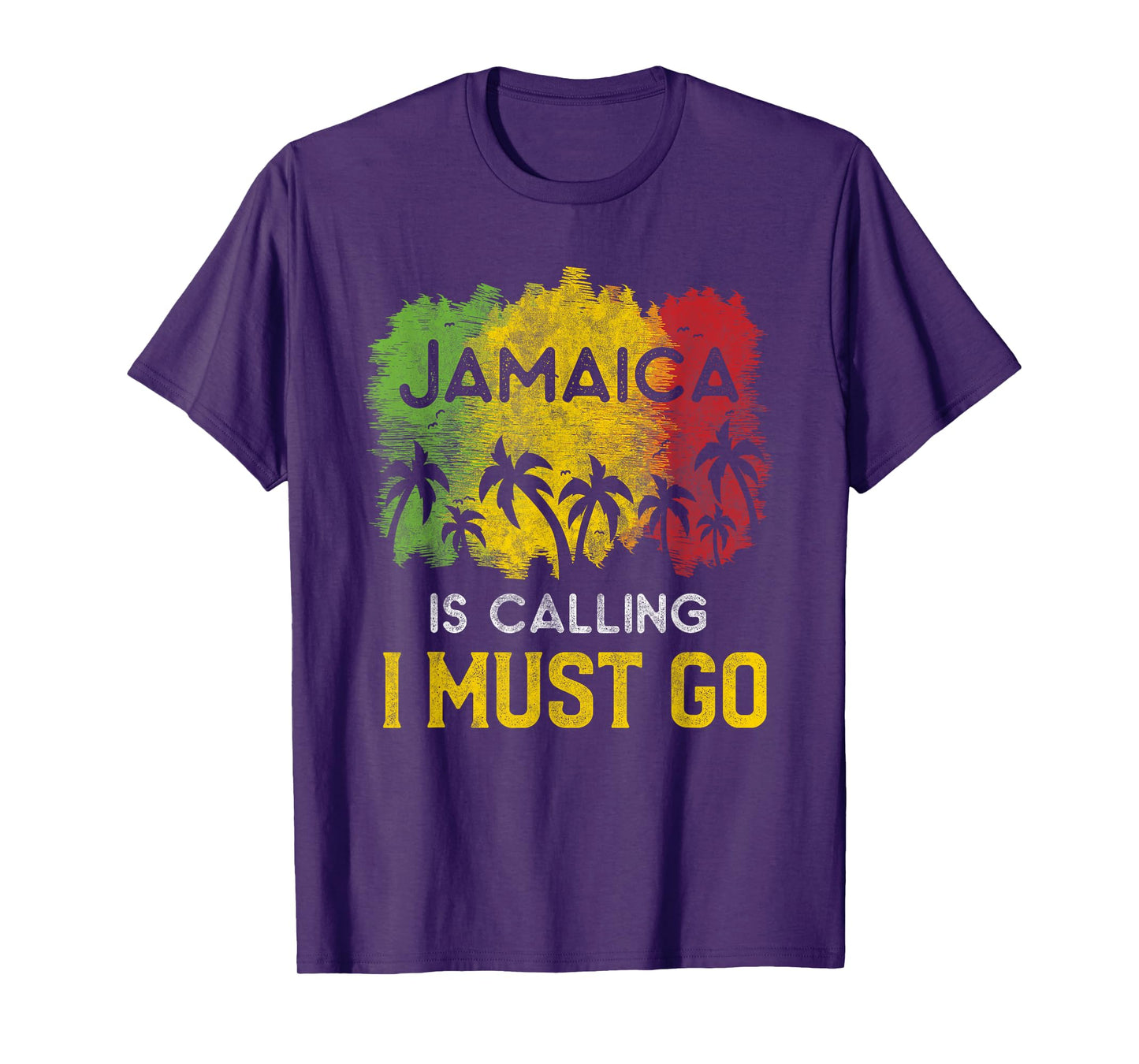 Jamaica Is Calling I Must Go Beach Vacation Sunset T-Shirt