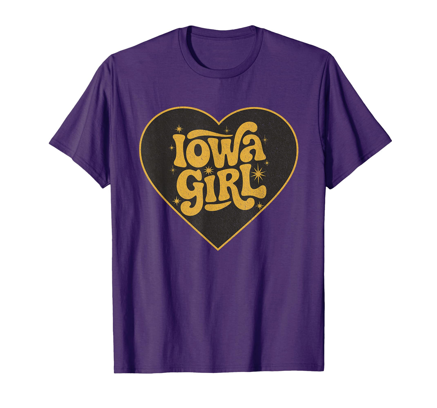 Retro Iowa Girl Heart Throwback Iowa Girls T-Shirt