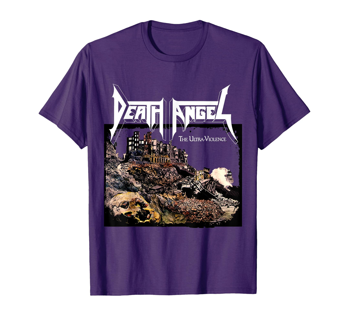 Manic Merch LLC Death Angel The Ultra Violence T-Shirt, Black, Small, Unisex-Adults, Short Sleeve, T-Shirt
