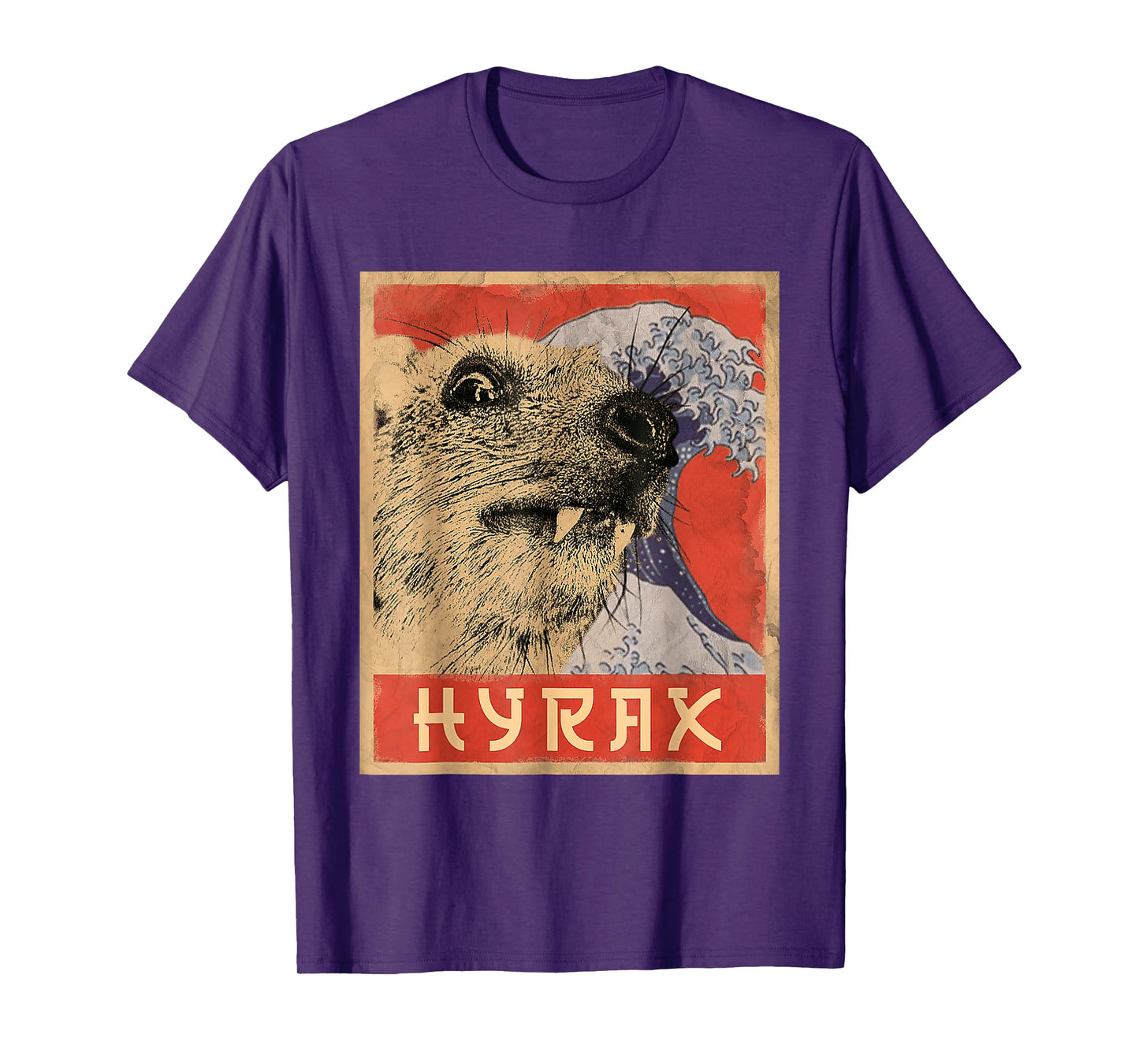 Hyrax Japanese Vintage Style Funny Hyrax Meme T-Shirt