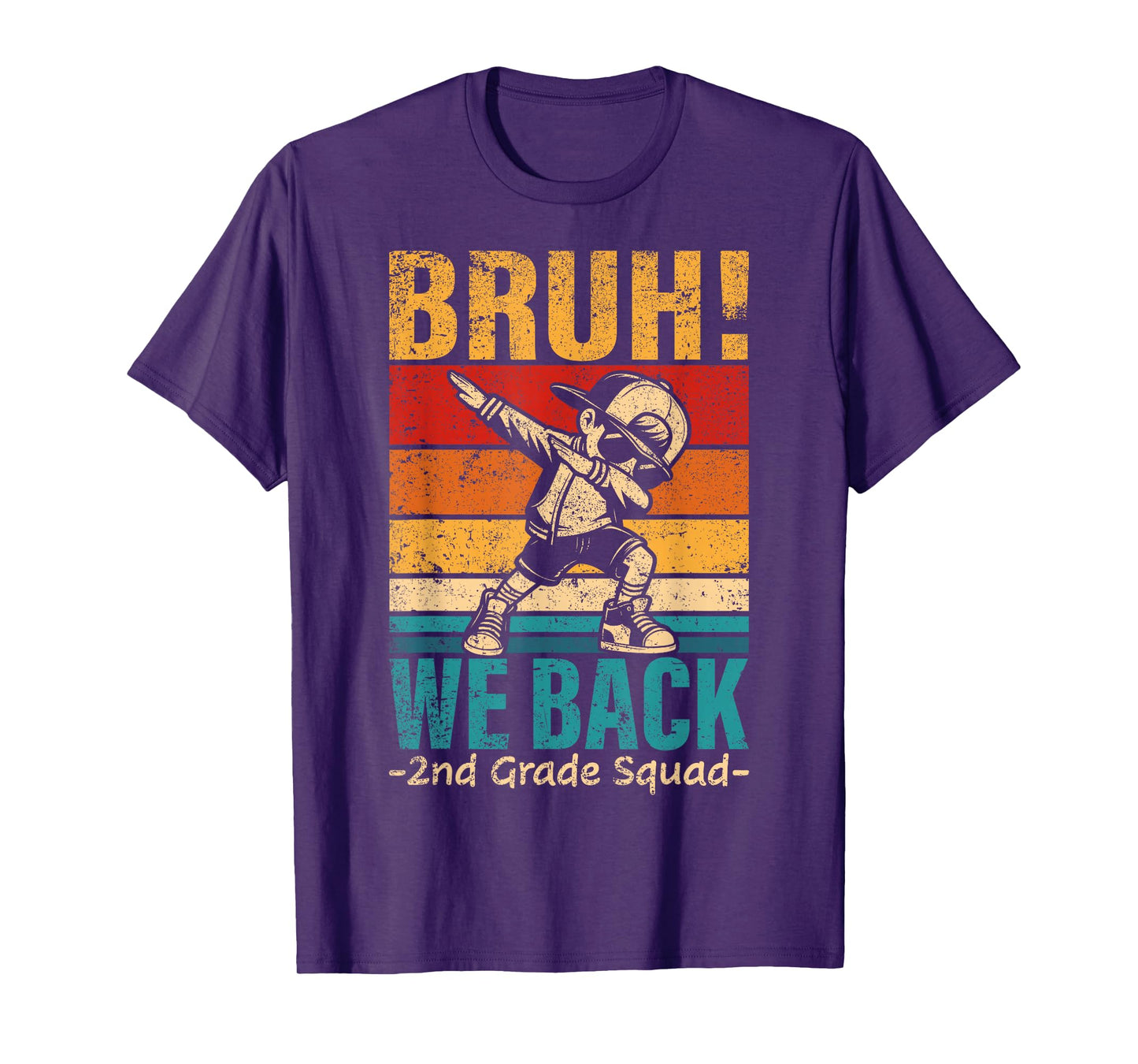 Second Grade Dabbing Boy Bruh We Back 2nd Grade Squad T-Shirt