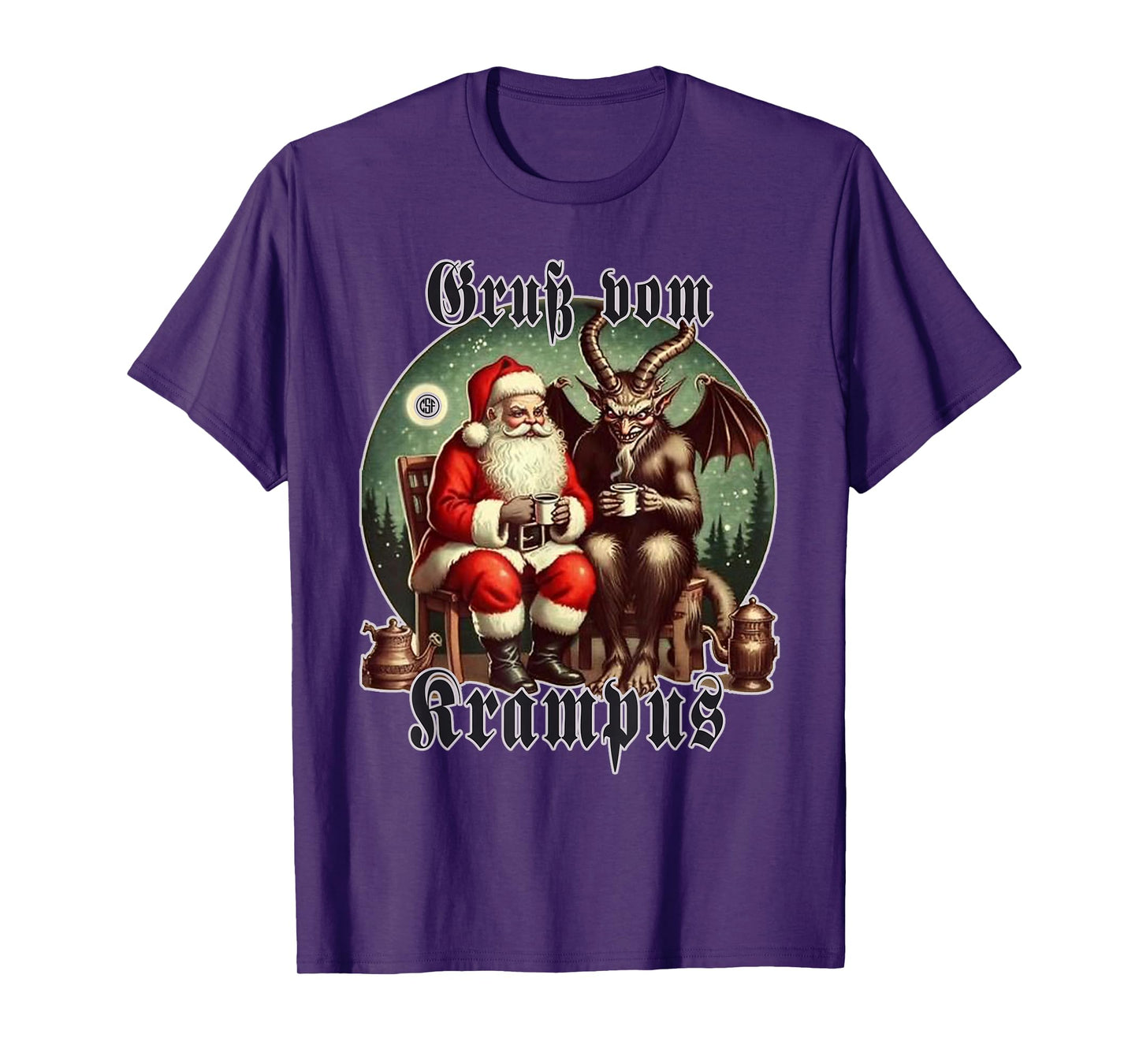 Greeting from Krampus Christmas Legend Figure T-Shirt