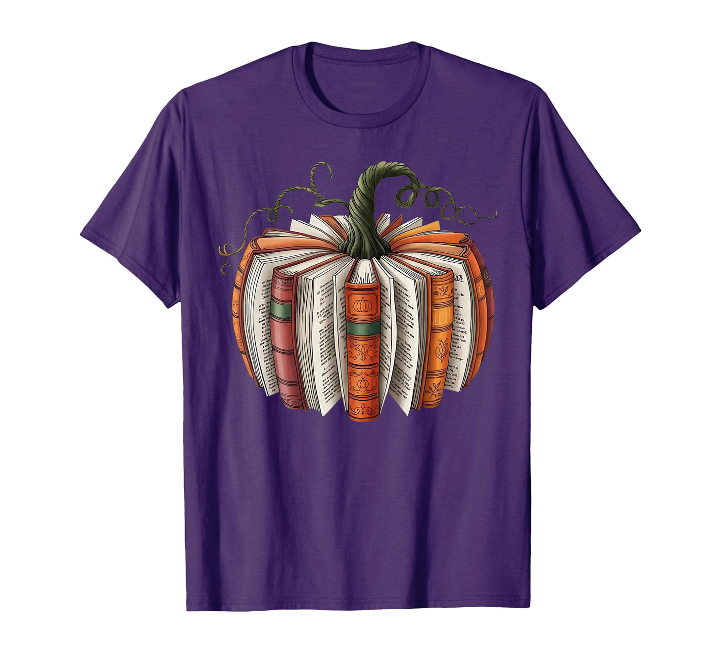 Fall Book Pumpkin Halloween T-Shirt