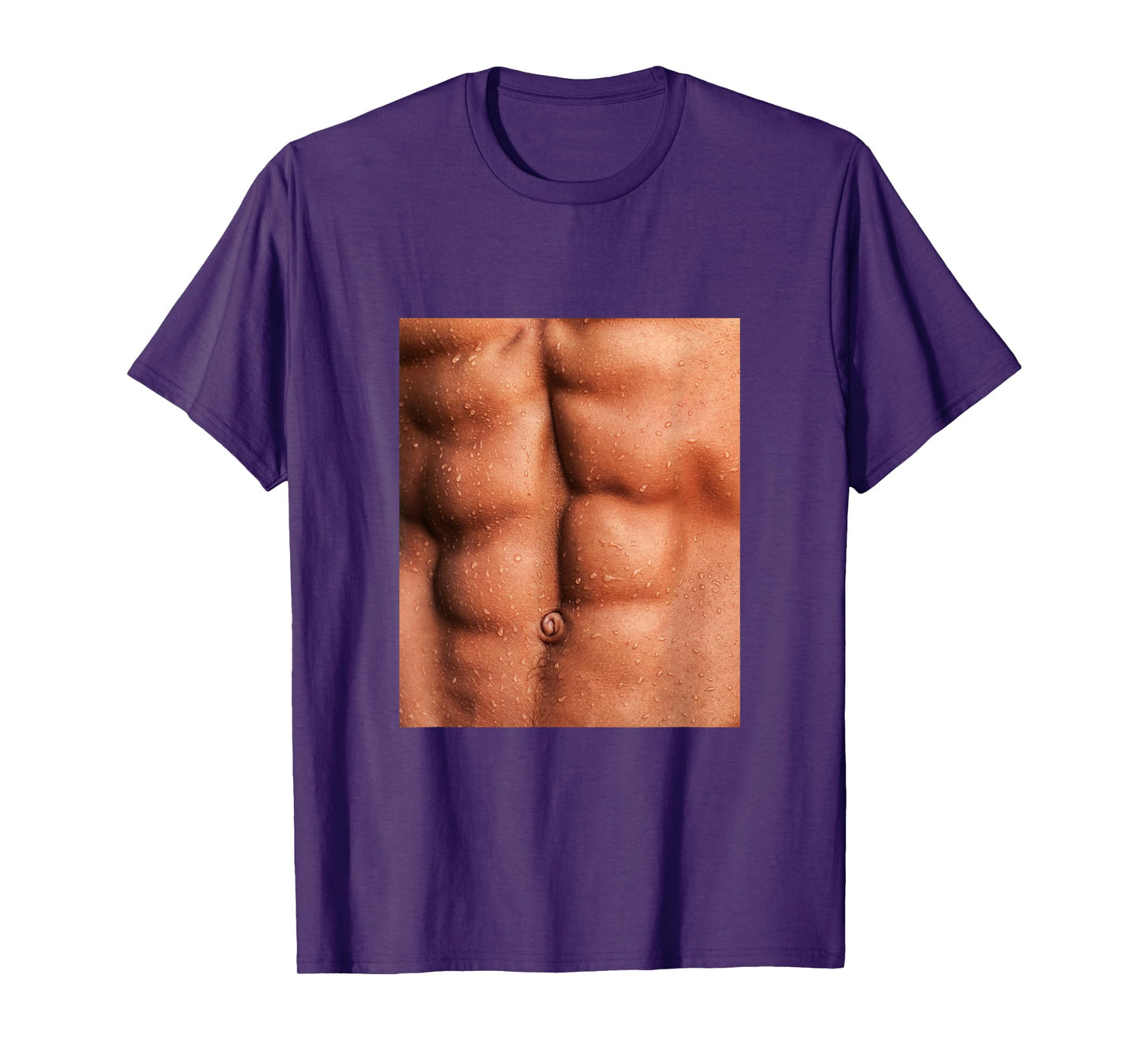 Show Off Your Fake Abs Muscular Novelty Funny T-Shirt