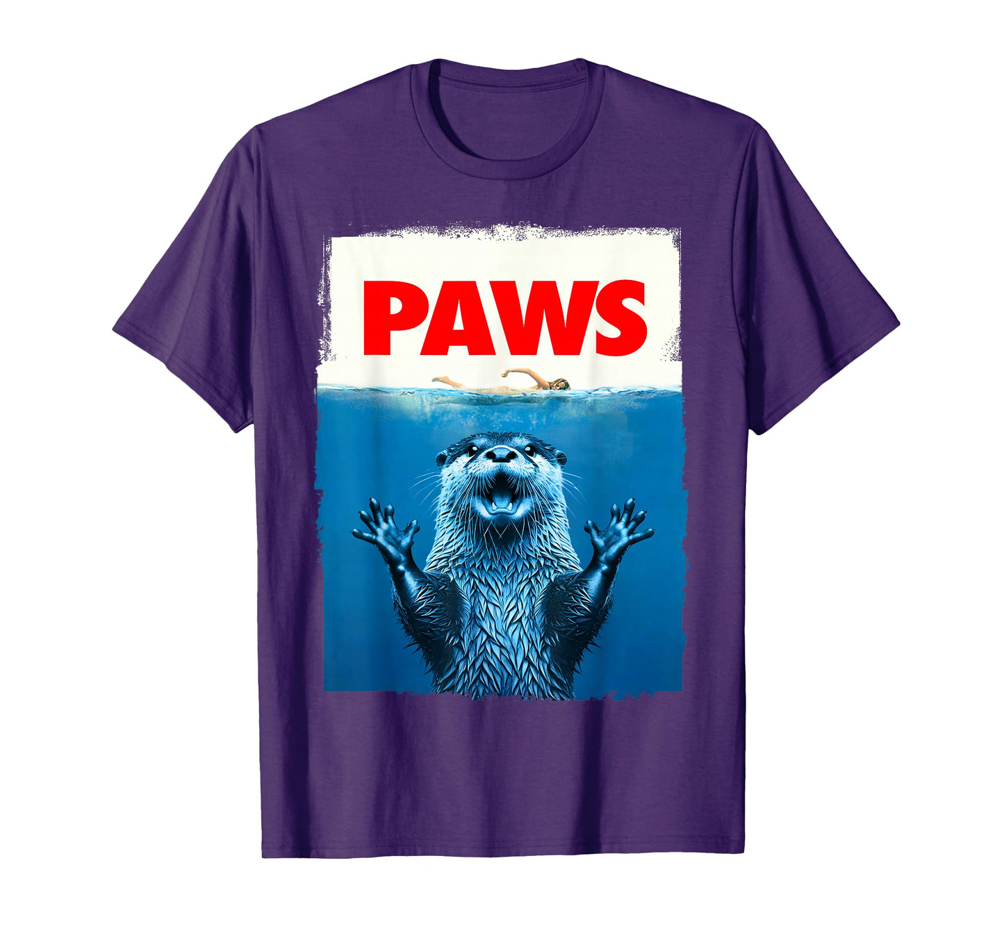 Paws Otter Funny Otter Lover Gifts For Men Women Kid Teen T-Shirt
